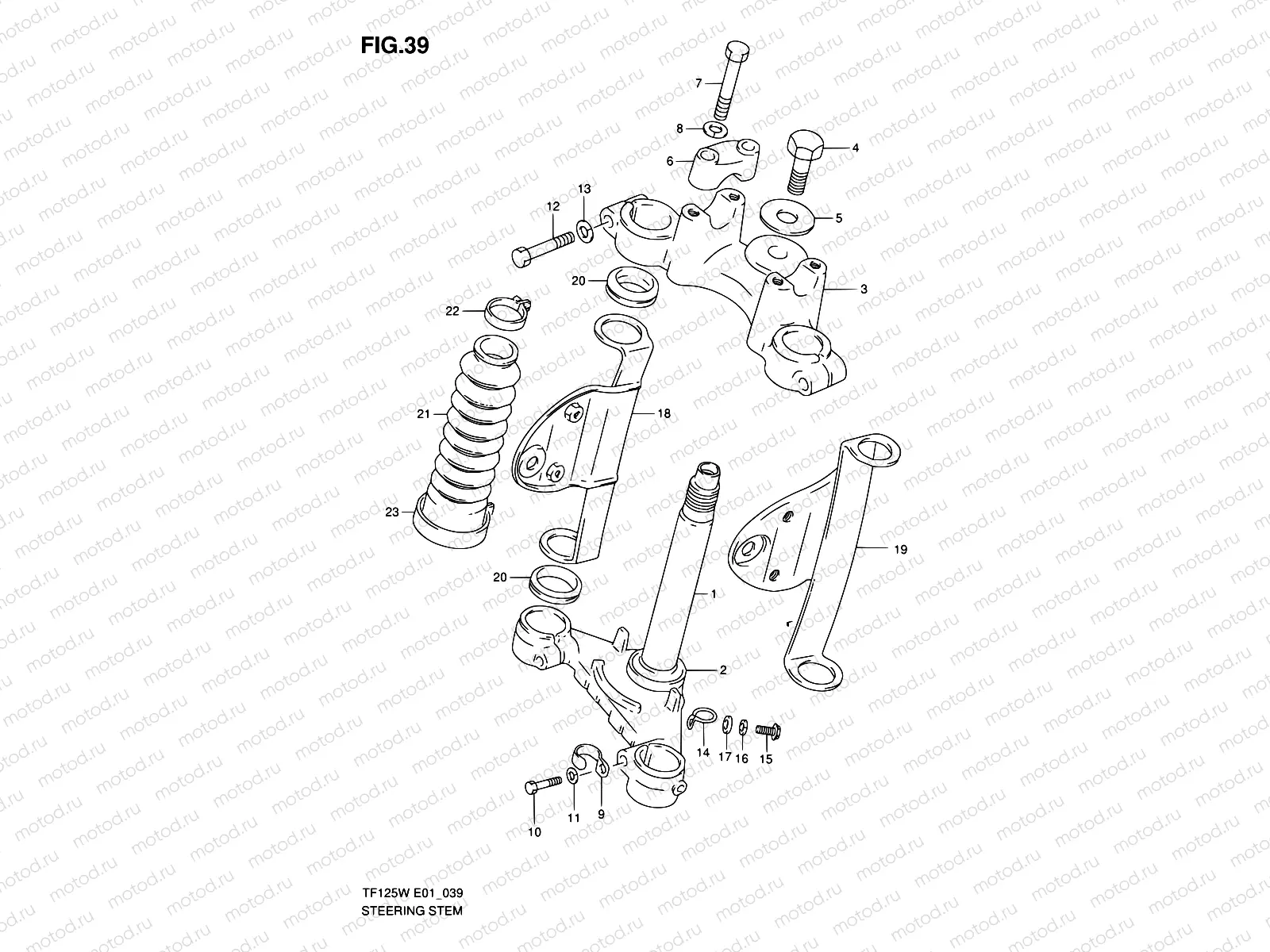 39 - STEERING STEM (SEE NOTE)