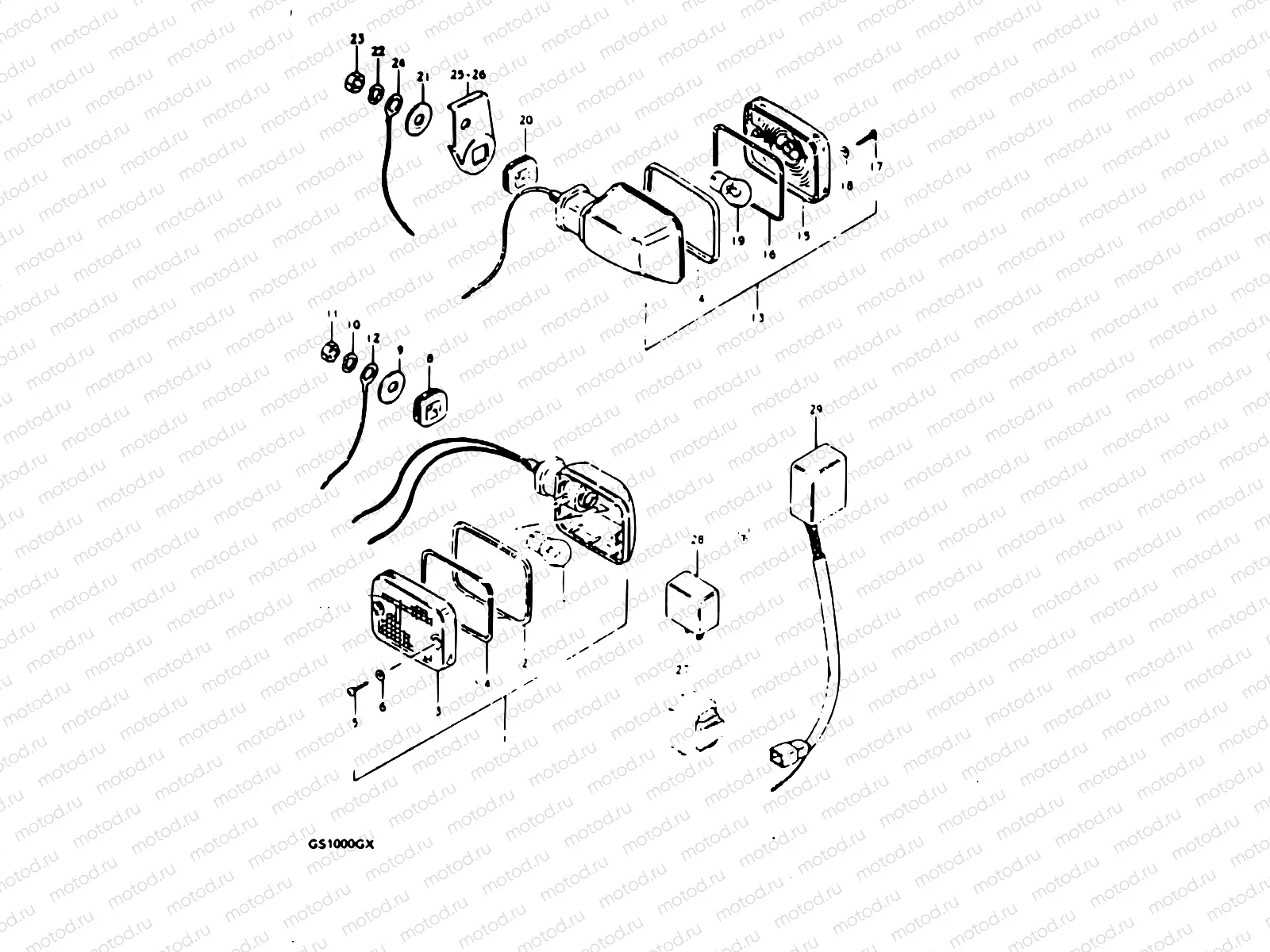 39 - TURN SIGNAL LAMP (MODEL X : E22, E25)
