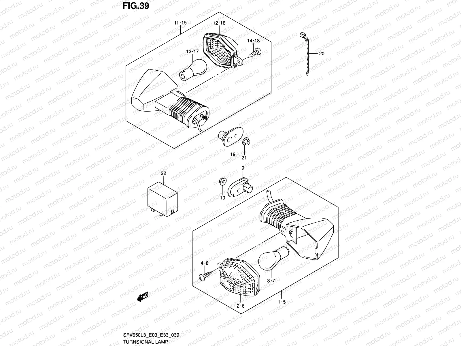 39 - TURNSIGNAL LAMP
