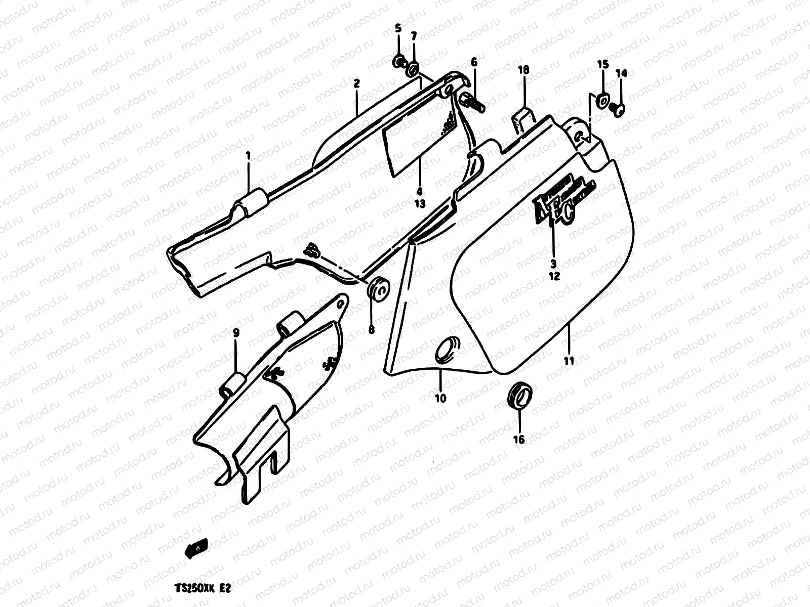 39A - FRAME COVER (MODEL J/K)