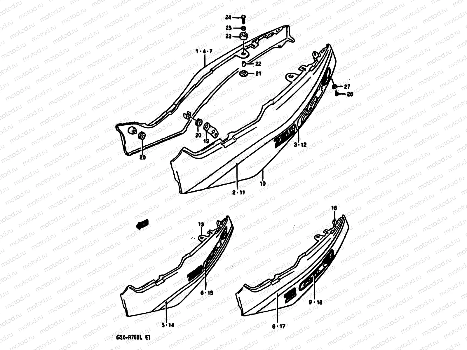 39A - FRAME COVER (MODEL K)