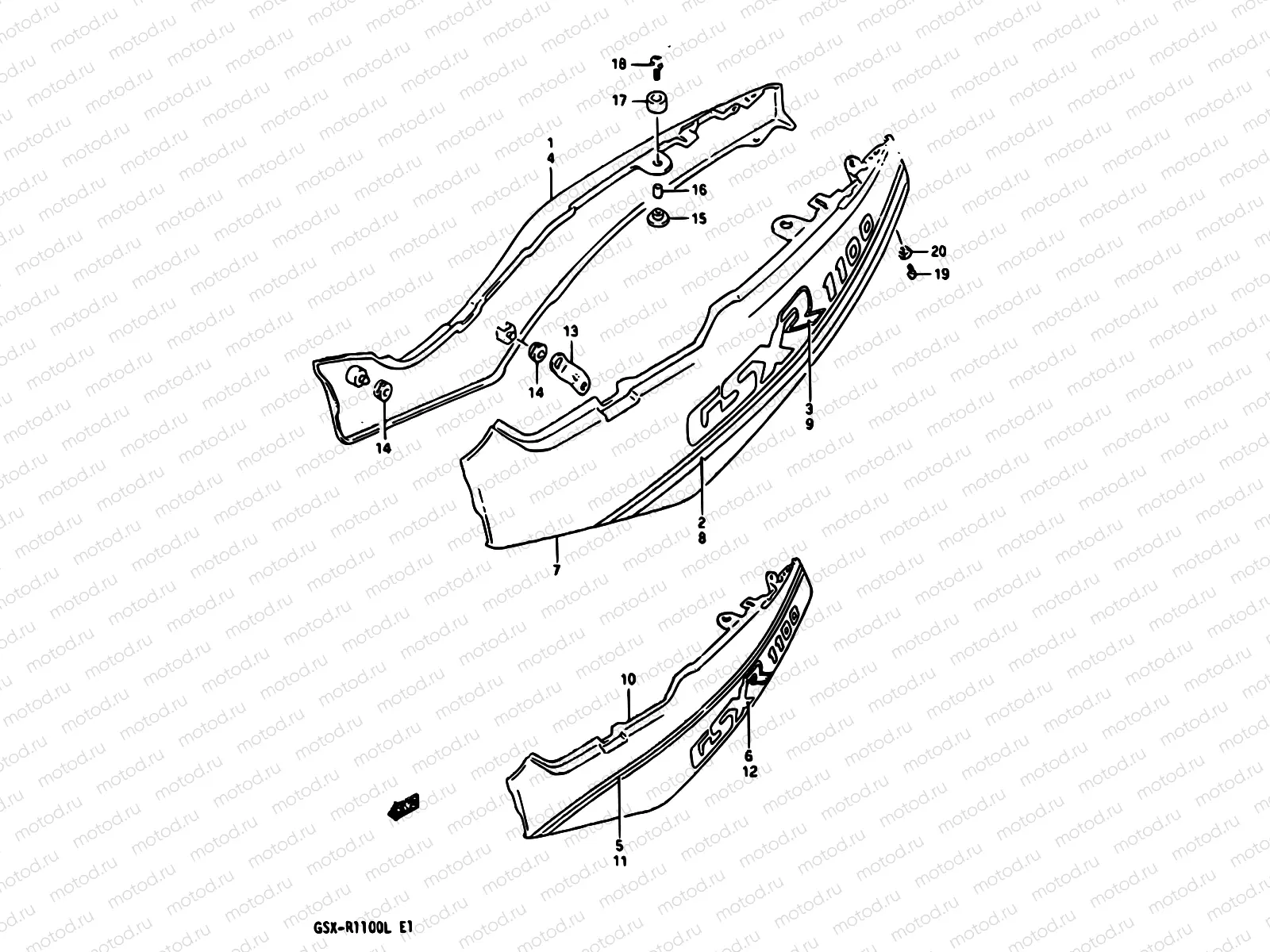39A - FRAME COVER (MODEL L)