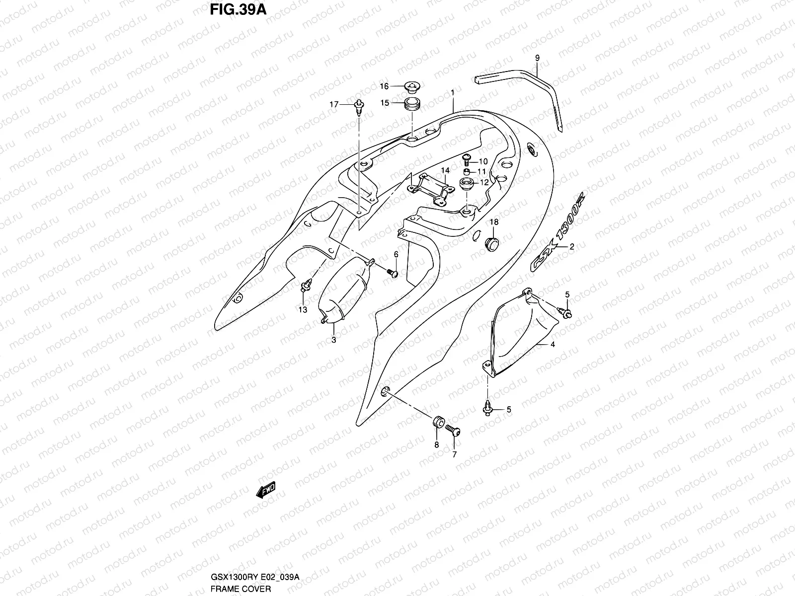 39A - FRAME COVER (MODEL Y)