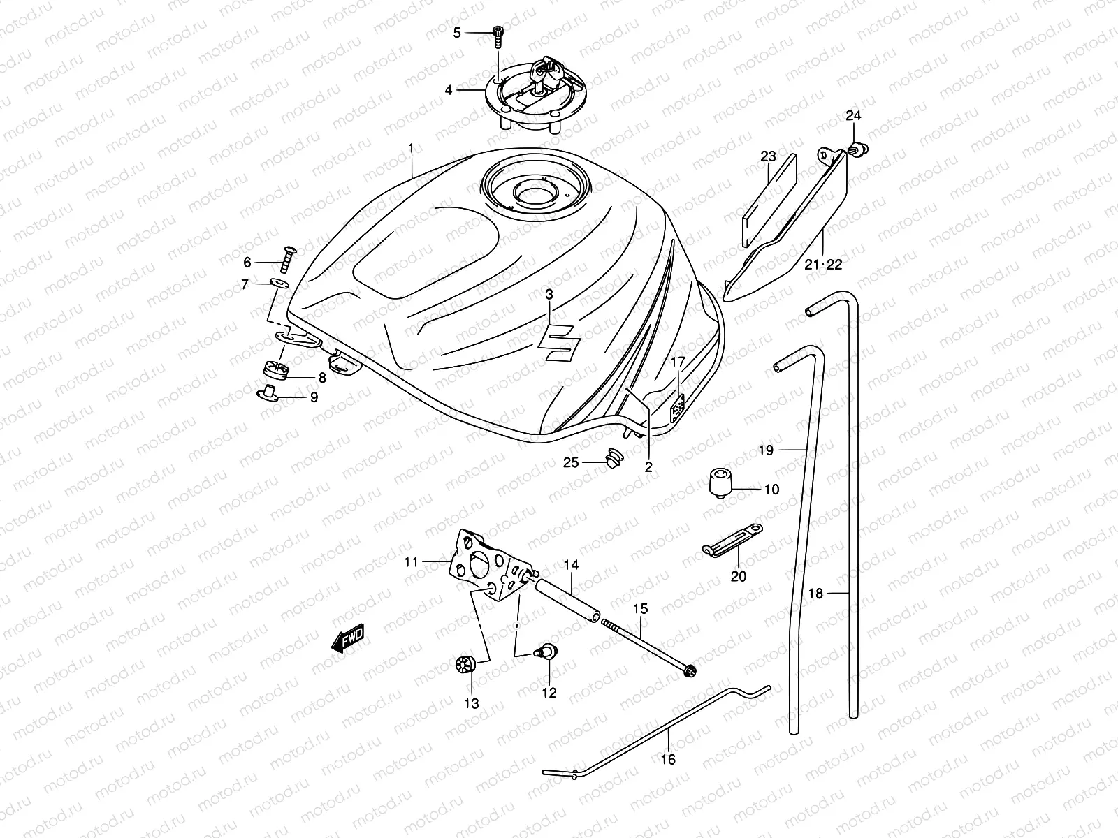 39A - FUEL TANK (GSX-R750K5)