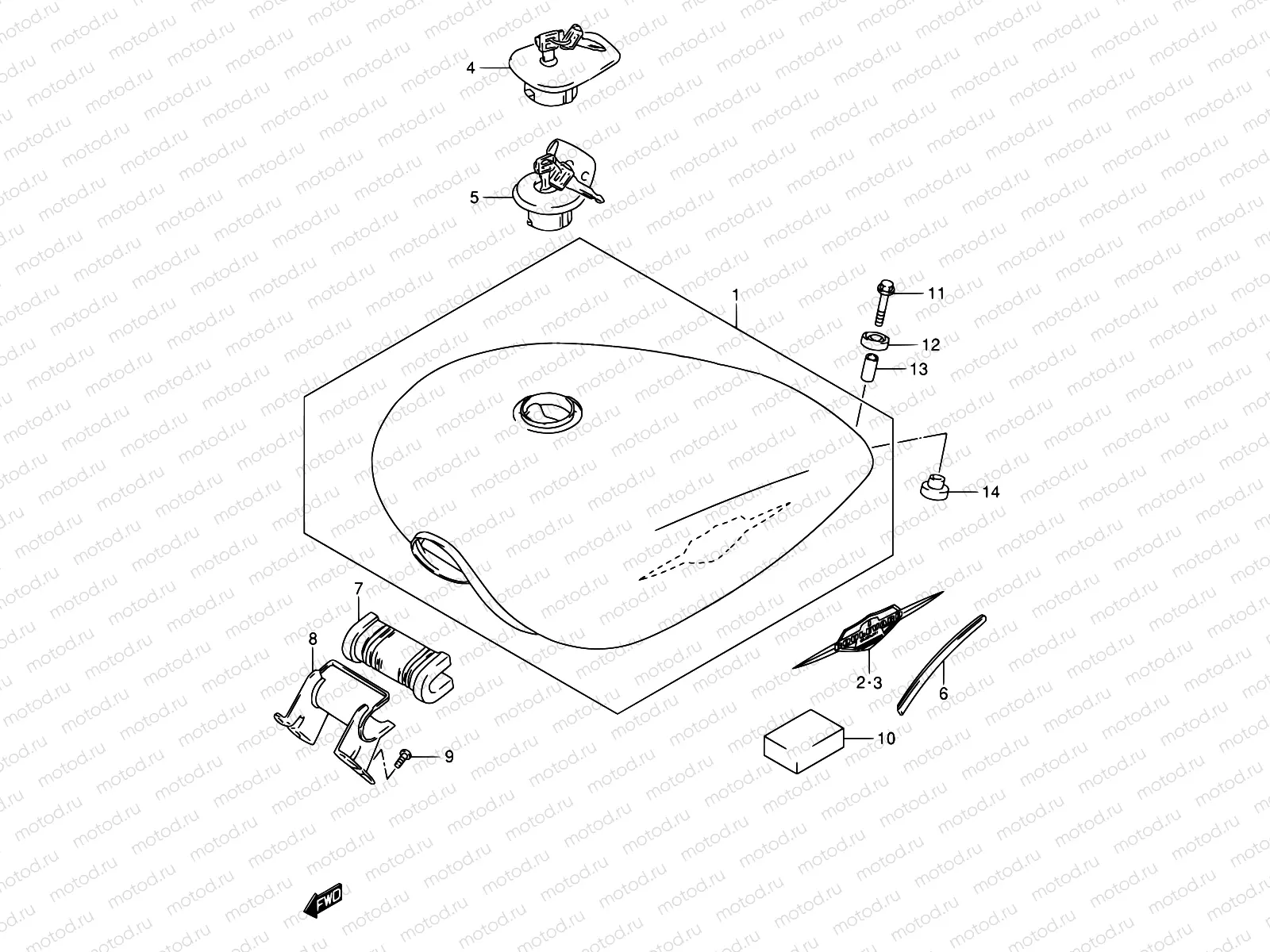 39A - FUEL TANK (MODEL K5/K6/K7/K8)