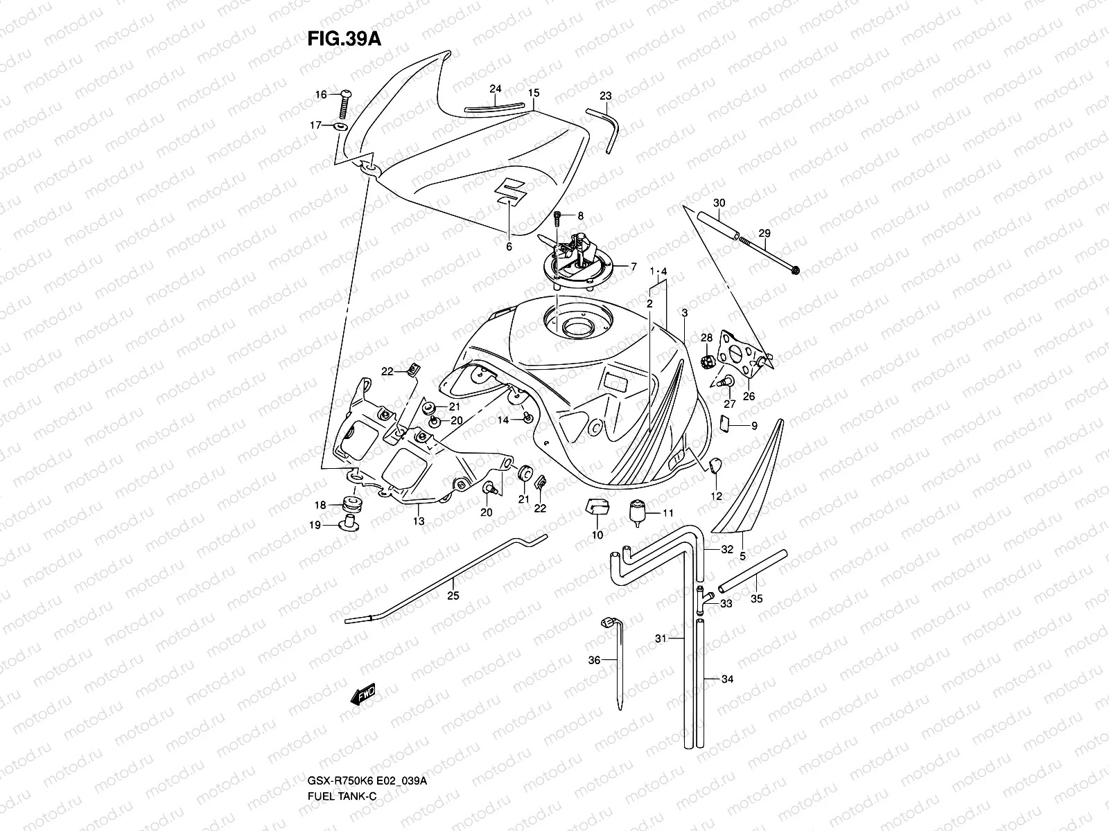 39A - FUEL TANK (MODEL K7)