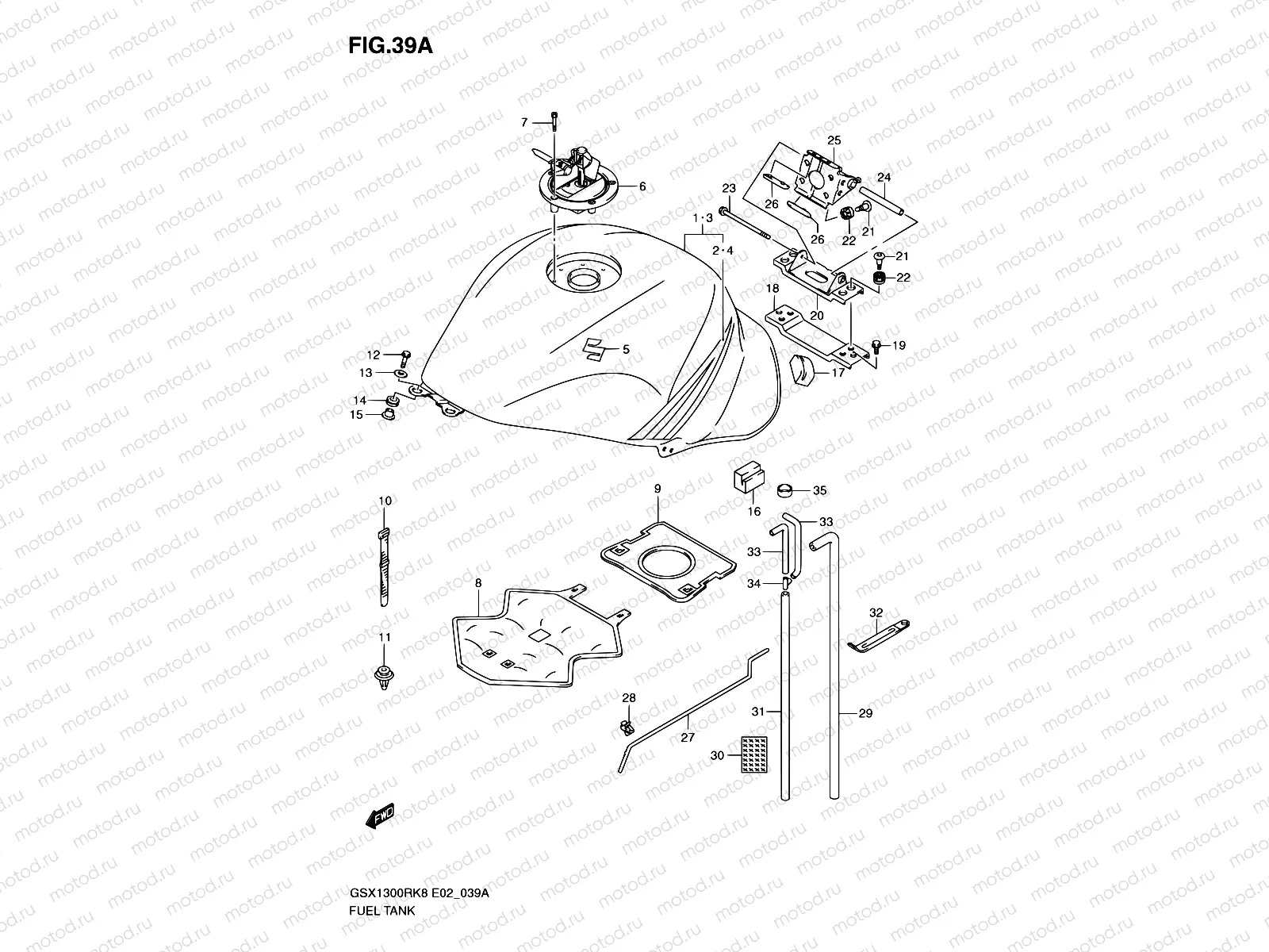 39A - FUEL TANK (MODEL K9)