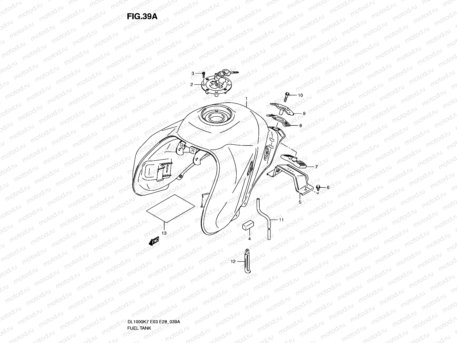 39A - FUEL TANK (MODEL K9/L0)
