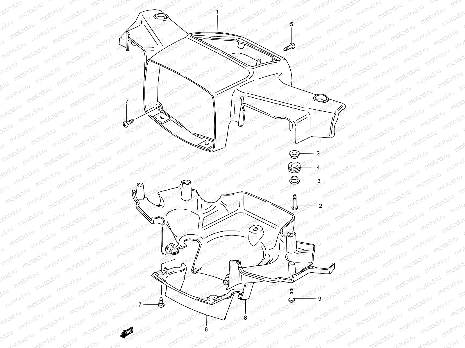39A - HANDLE COVER (MODEL X/Y)