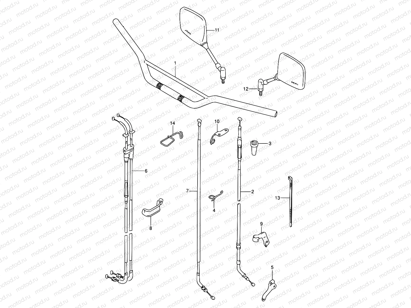 39A - HANDLEBAR (MODEL N/P/R E21)