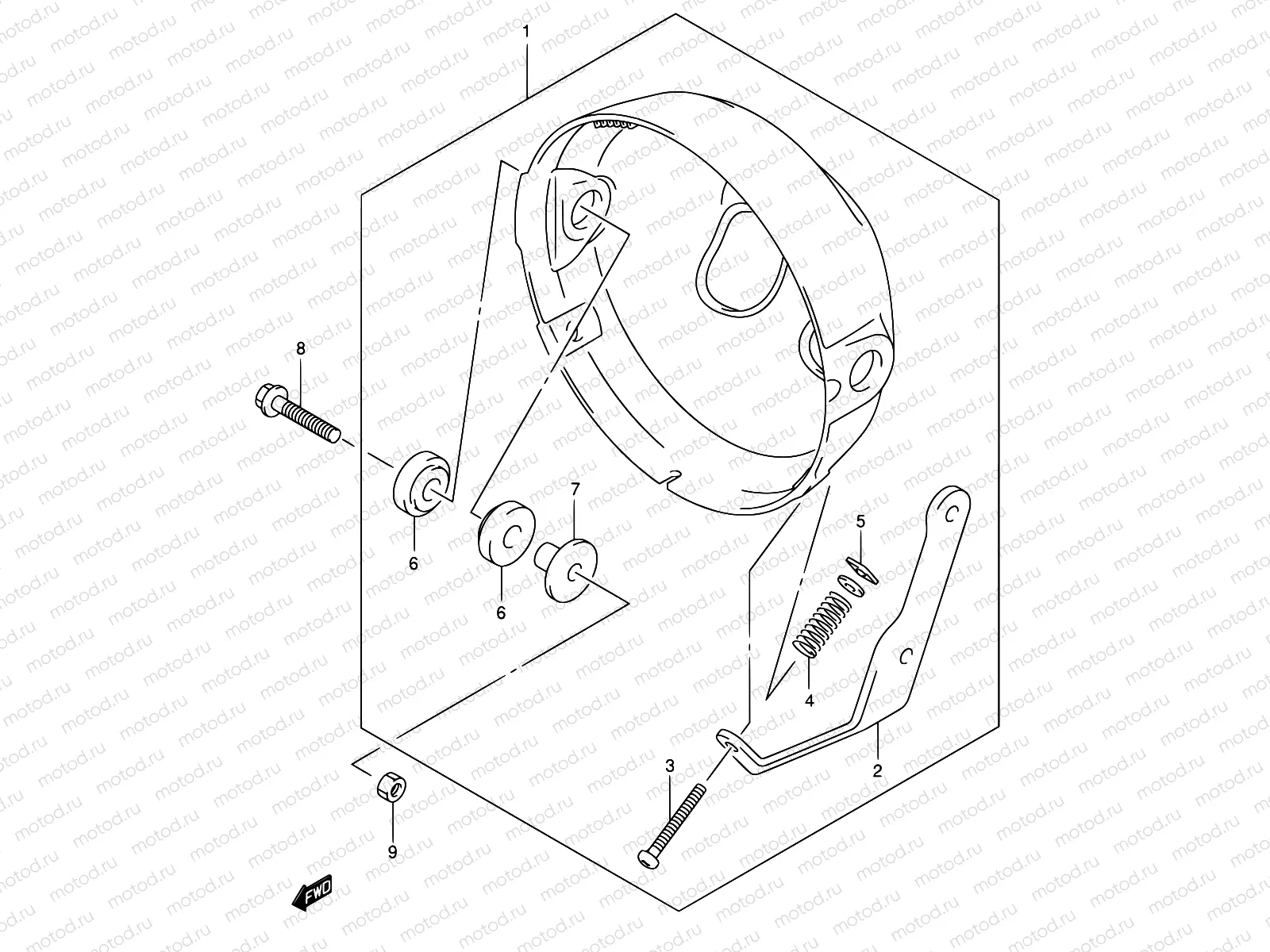 39A - HEADLAMP HOUSING (SV1000/U1/U2 K3/K4)