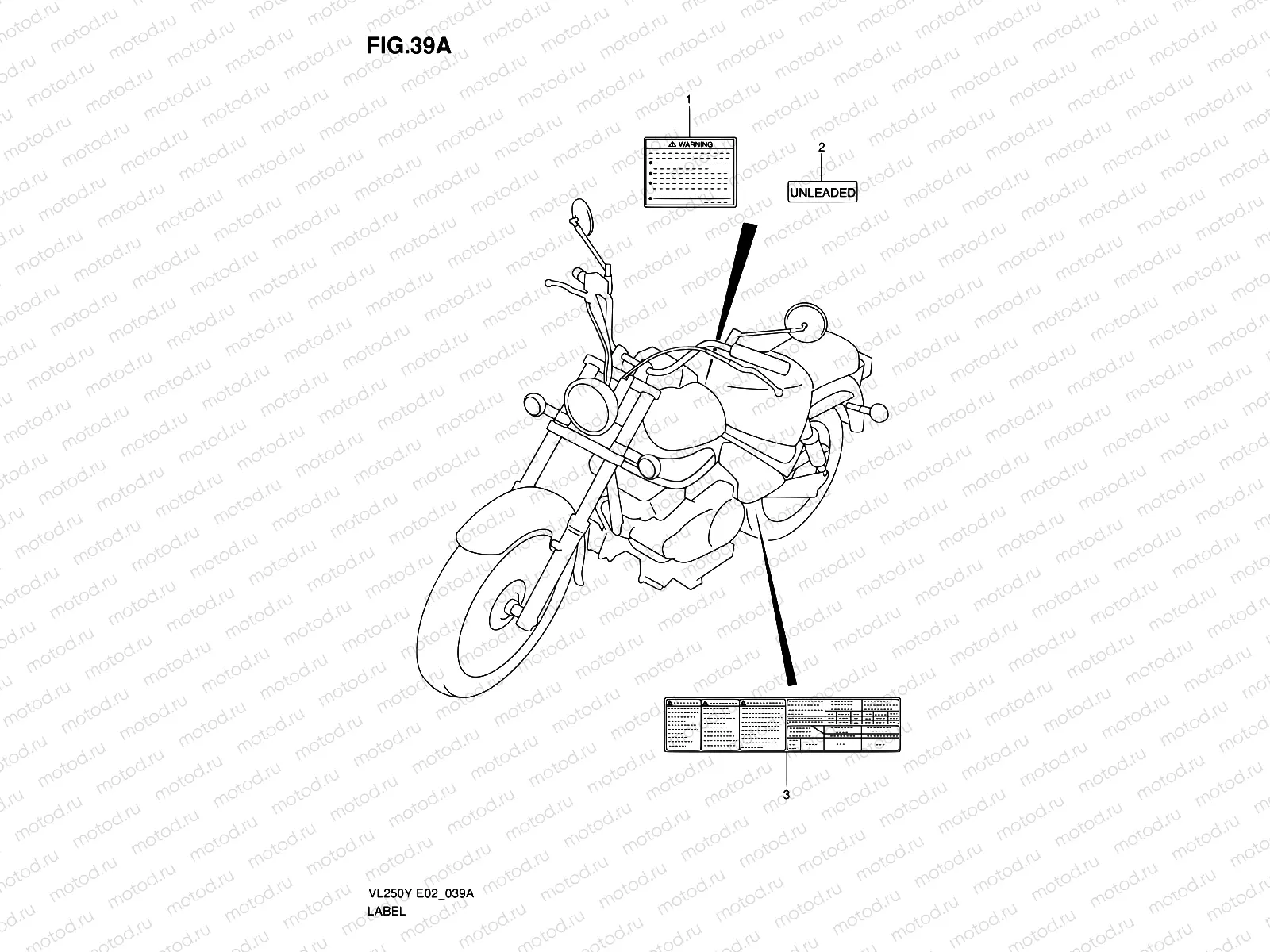 39A - LABEL (MODEL K1)