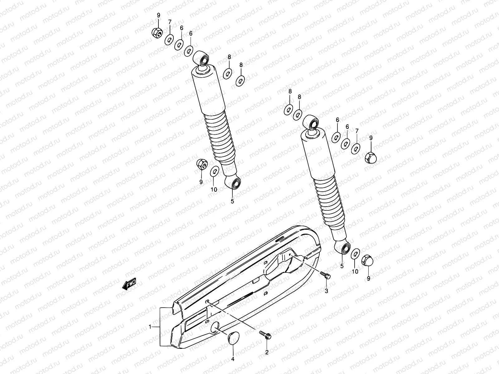 39A - REAR SHOCK ABSORBER (P36)