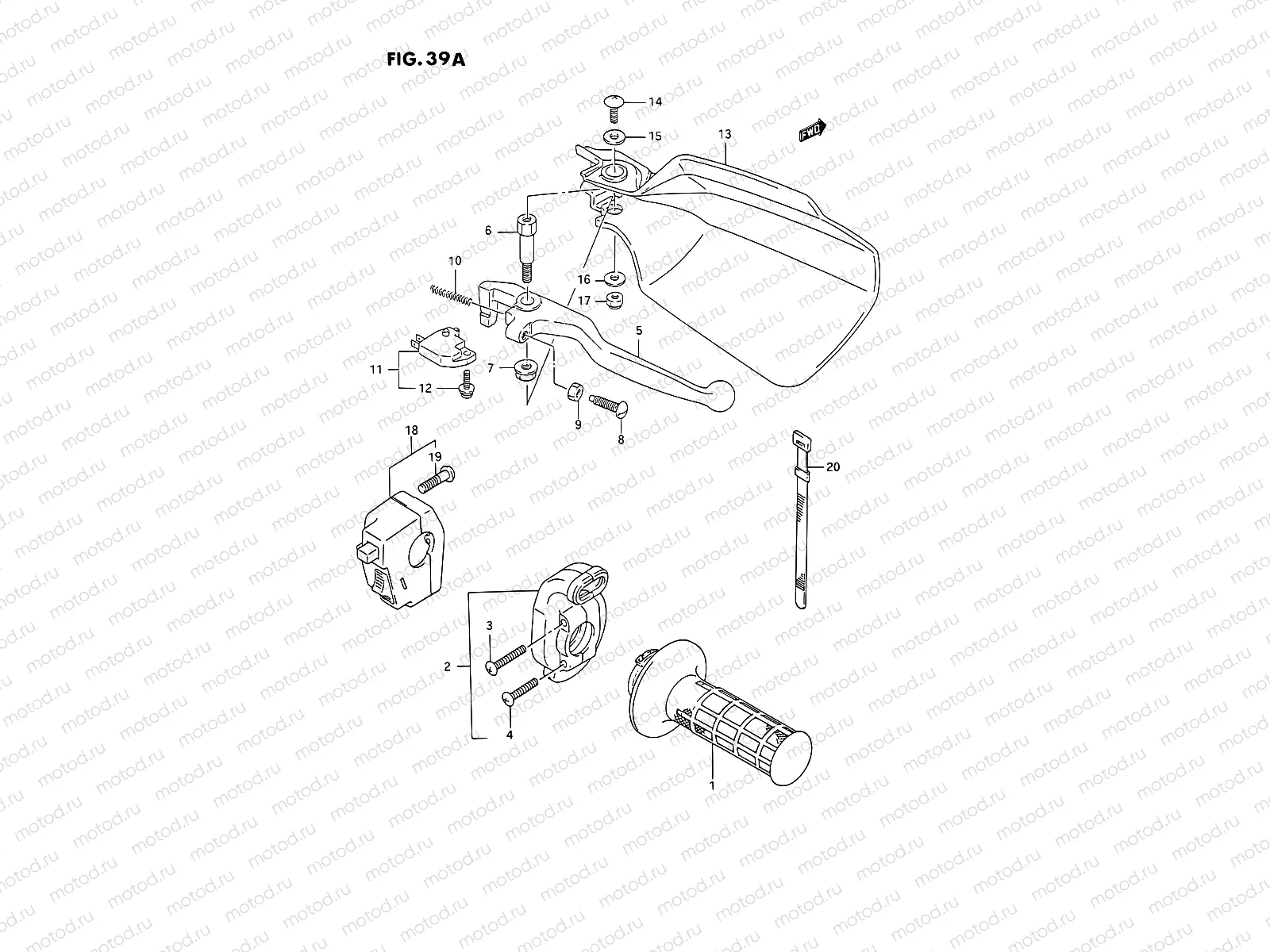 39A - RIGHT HANDLE SWITCH (SEE NOTE)