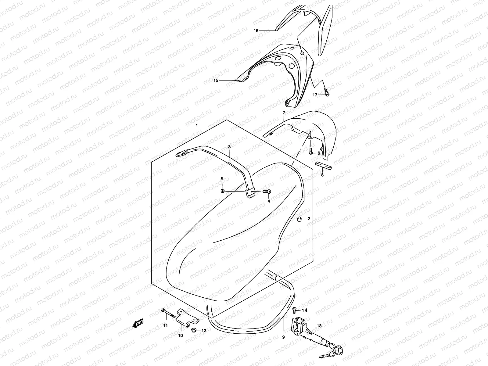 39A - SEAT ASSY  (MODEL K3)
