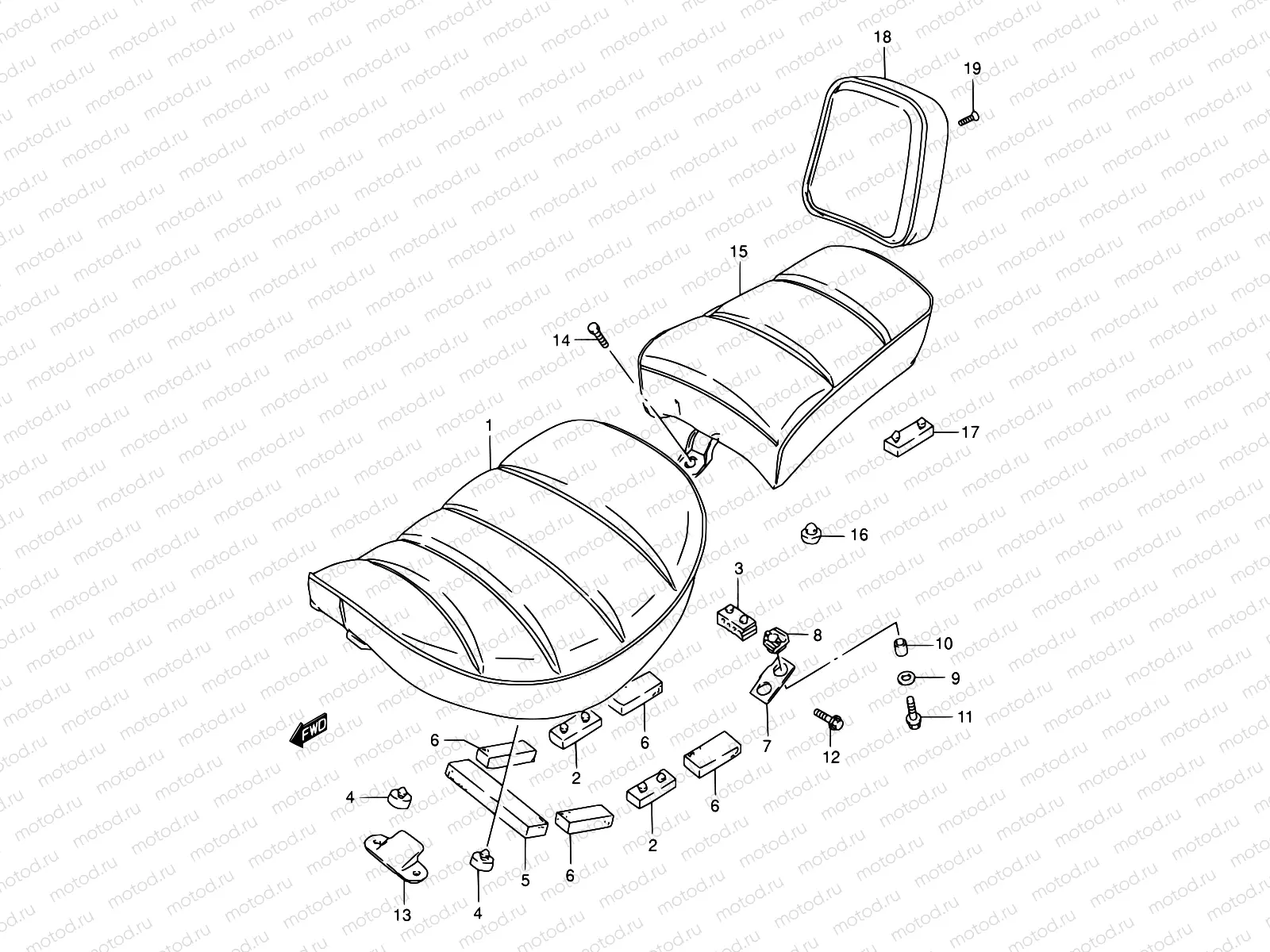 39A - SEAT (MODEL K2/K3/K4)