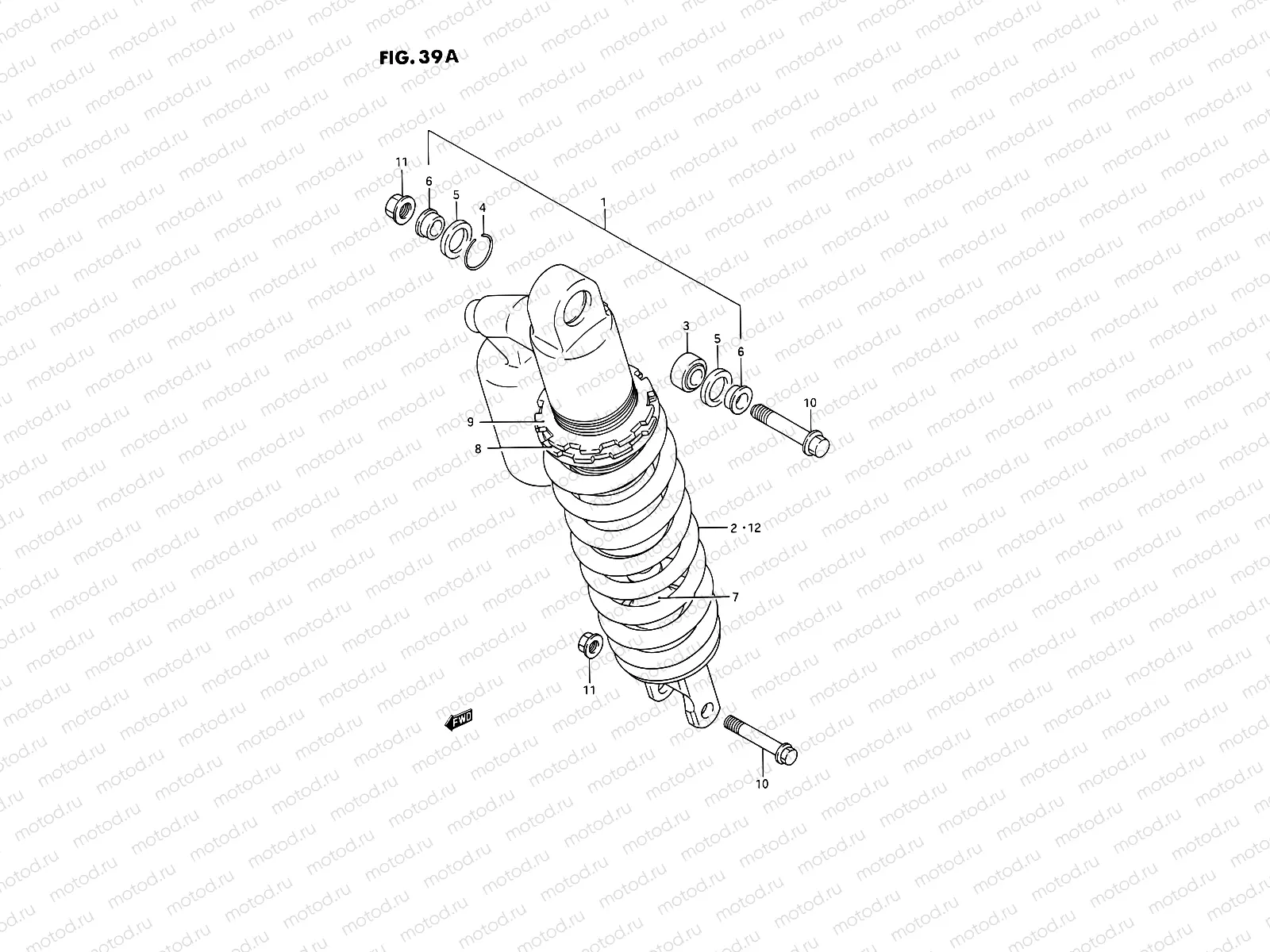 39A - SHOCK ABSORBER (MODEL M/N)