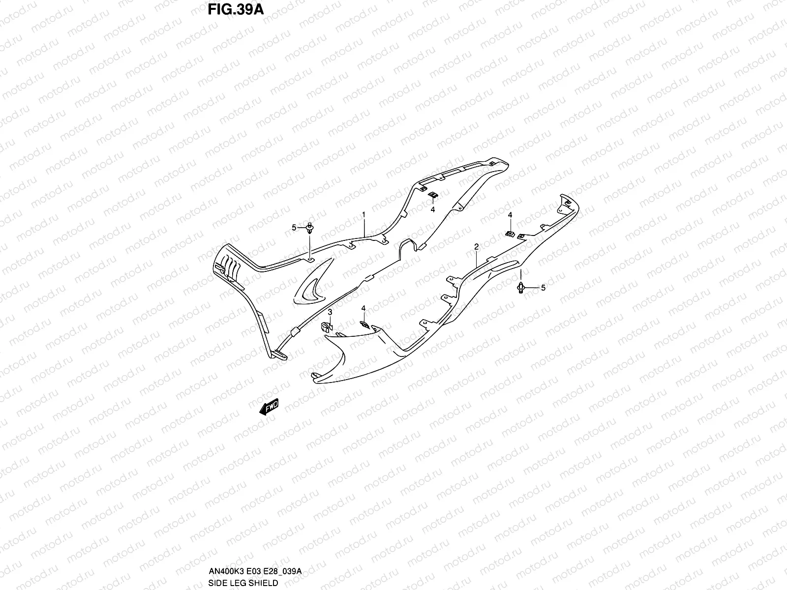 39A - SIDE LEG SHIELD (MODEL K4,AN400K5/K6)