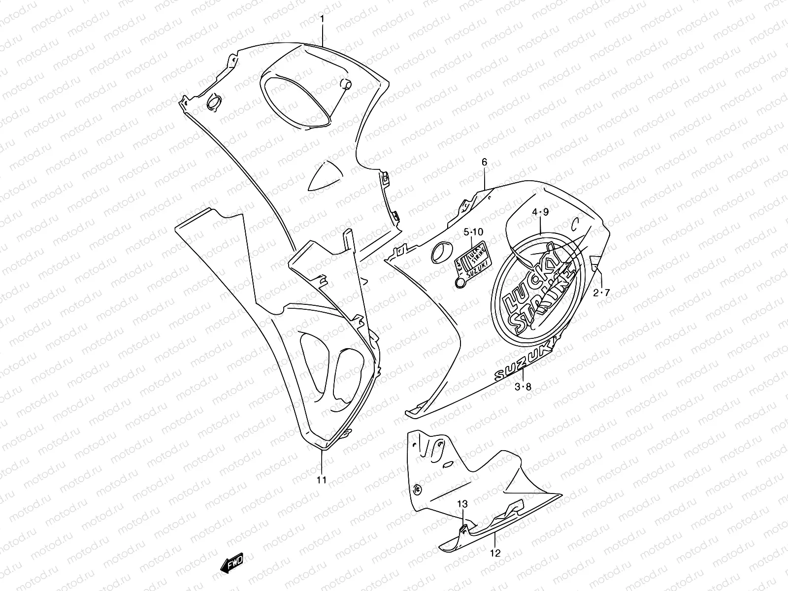 39A - UNDER COWLING BODY (FOR G11)