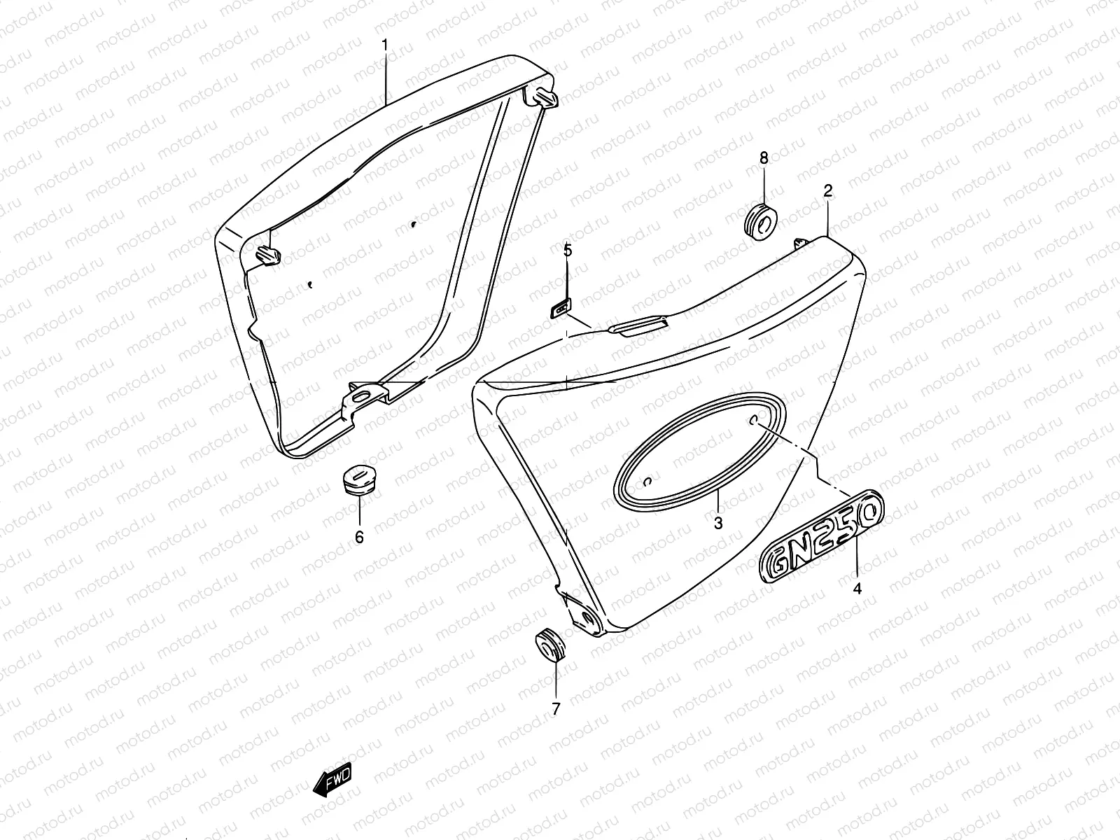 39B - FRAME COVER (MODEL K1)