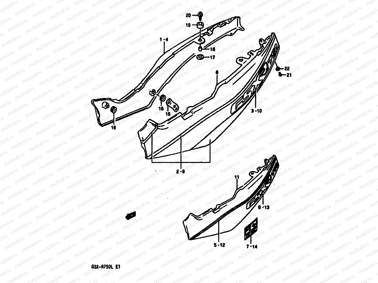39B - FRAME COVER (MODEL L)
