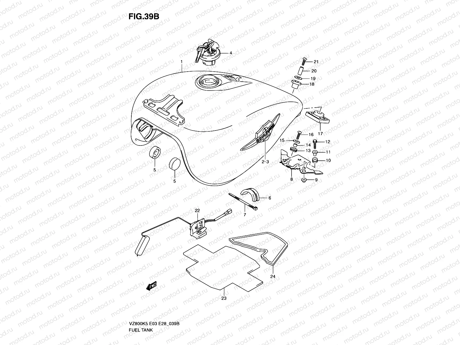 39B - FUEL TANK (MODEL K9)