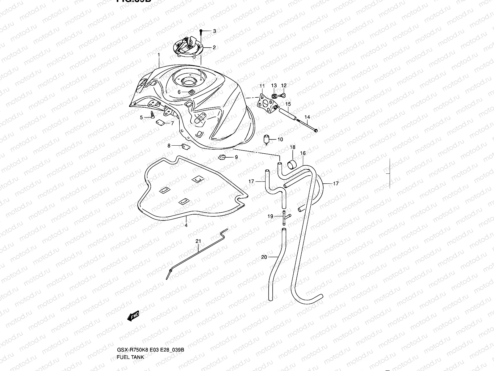 39B - FUEL TANK (MODEL L0)