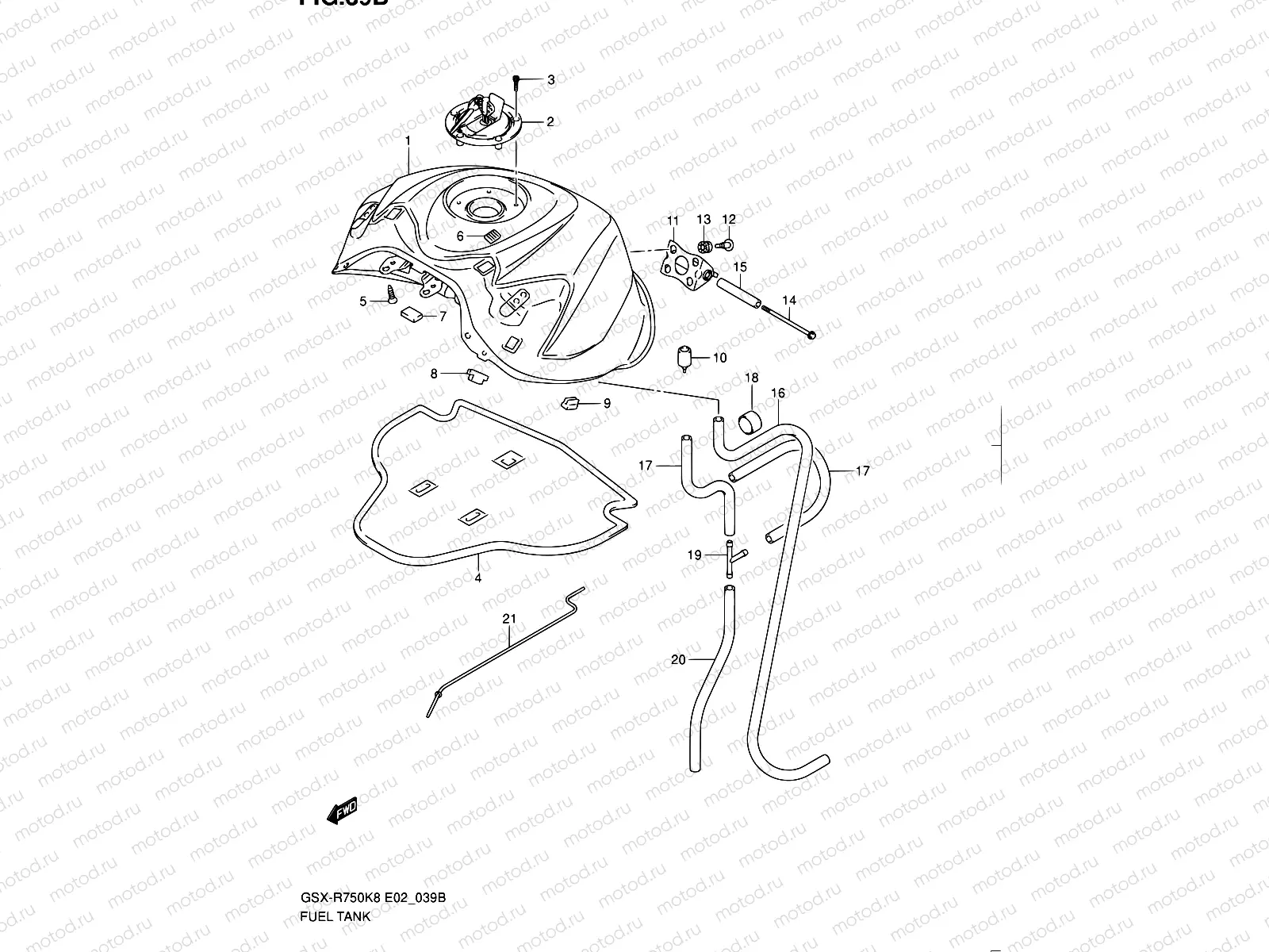 39B - FUEL TANK (MODEL L0)