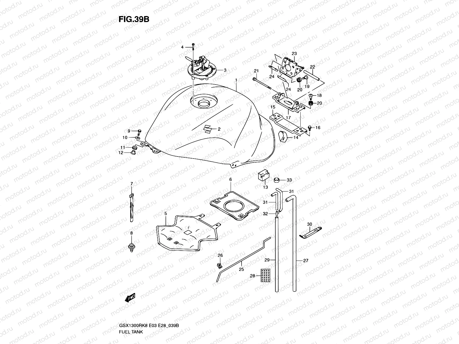 39B - FUEL TANK (MODEL L0)