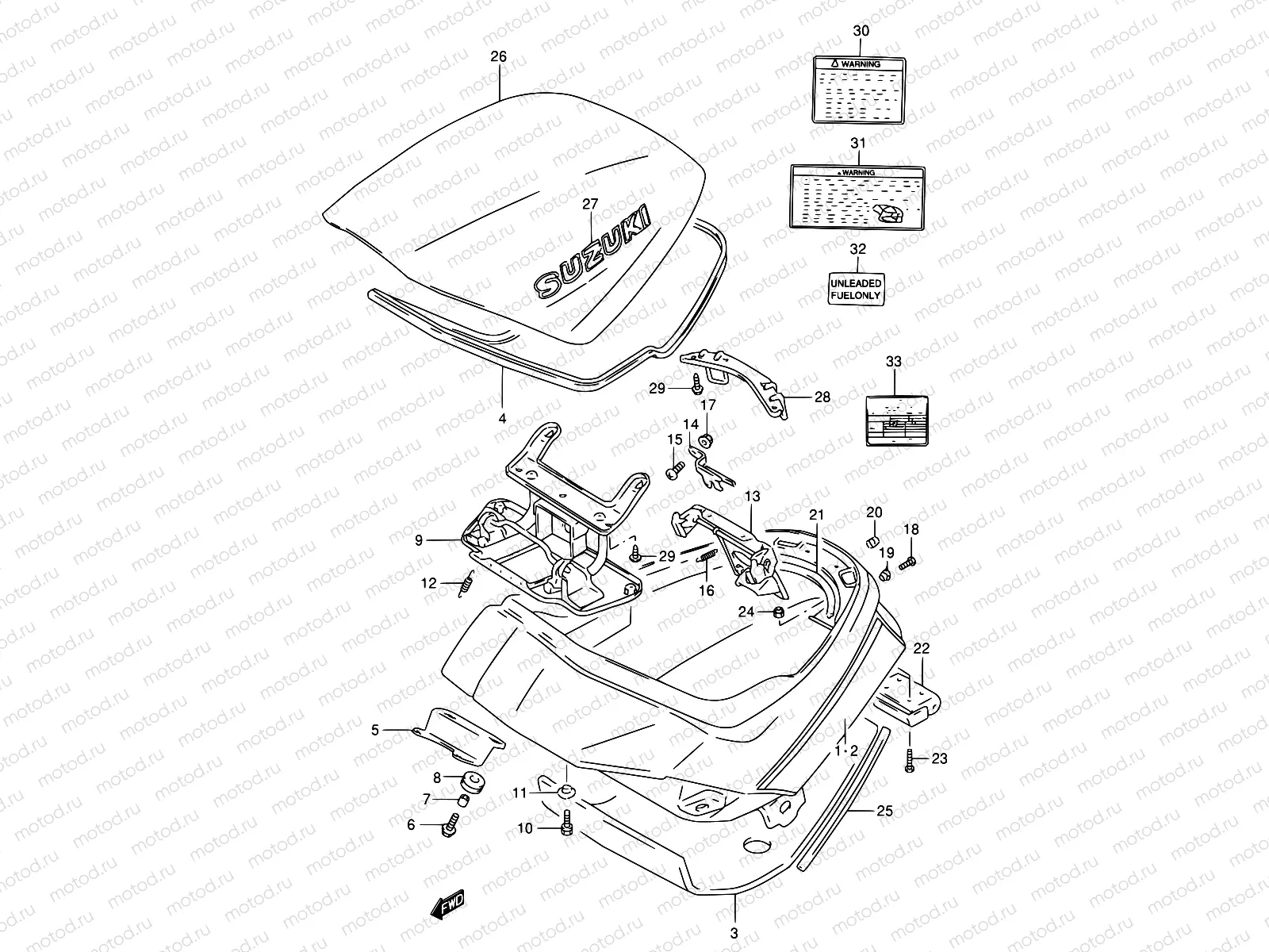 39B - TRUNK (MODEL P/R/T)