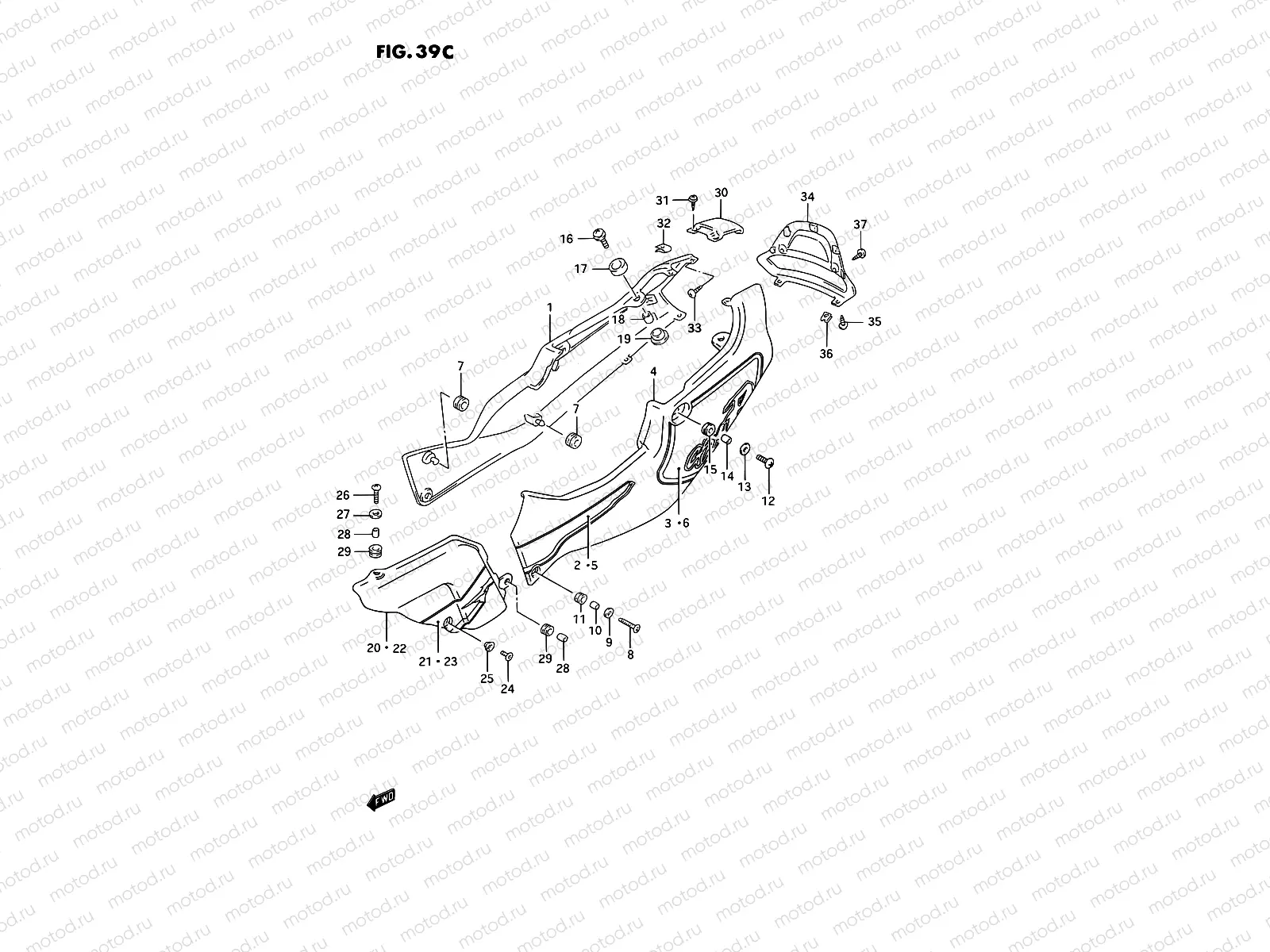 39C - FRAME COVER (MODEL S)