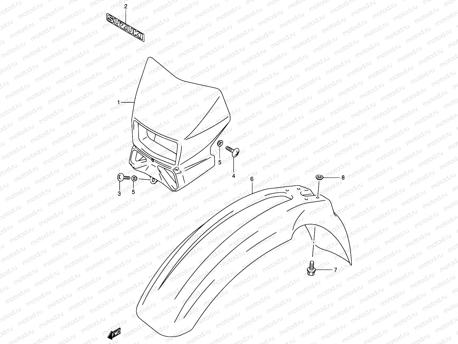 39C - FRONT FENDER (MODEL K3/K4)