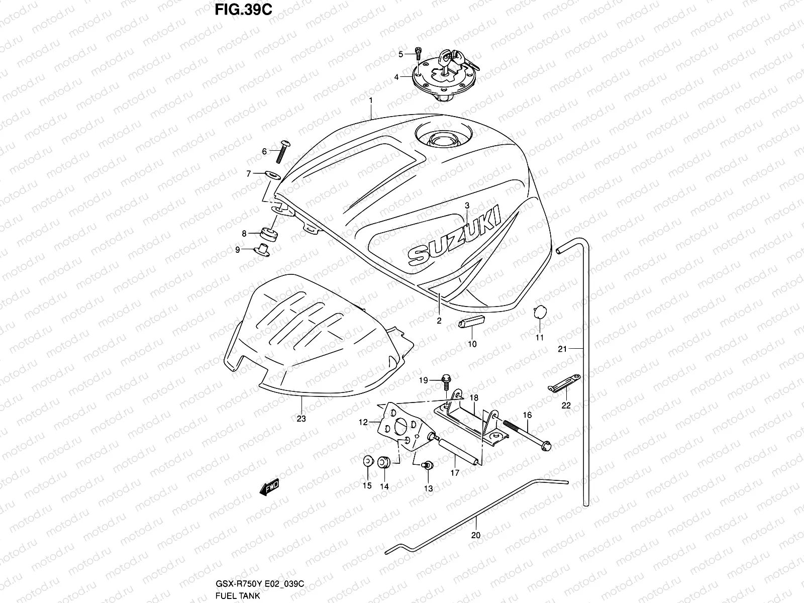 39C - FUEL TANK (MODEL K3)