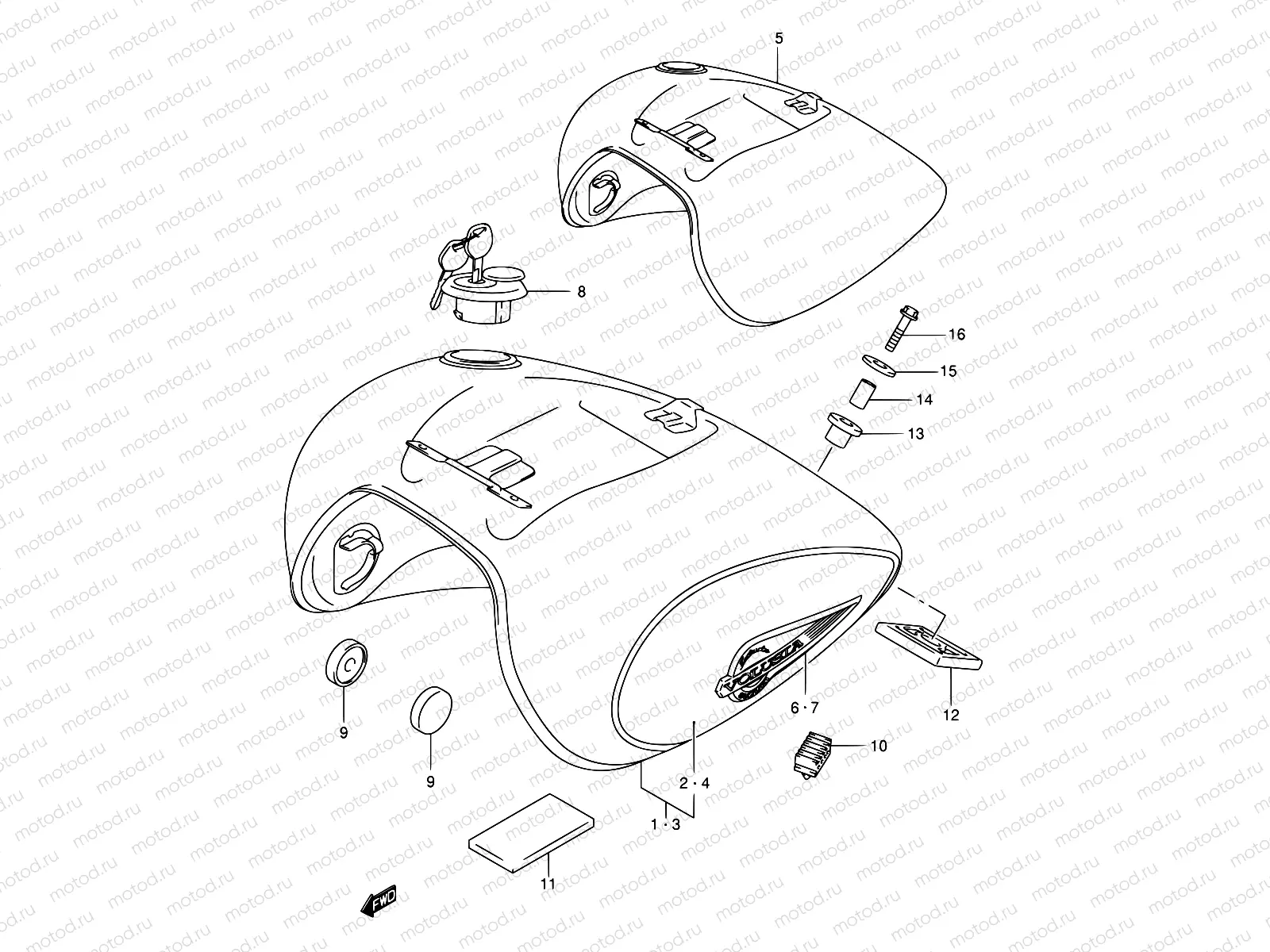 39C - FUEL TANK (MODEL K4)