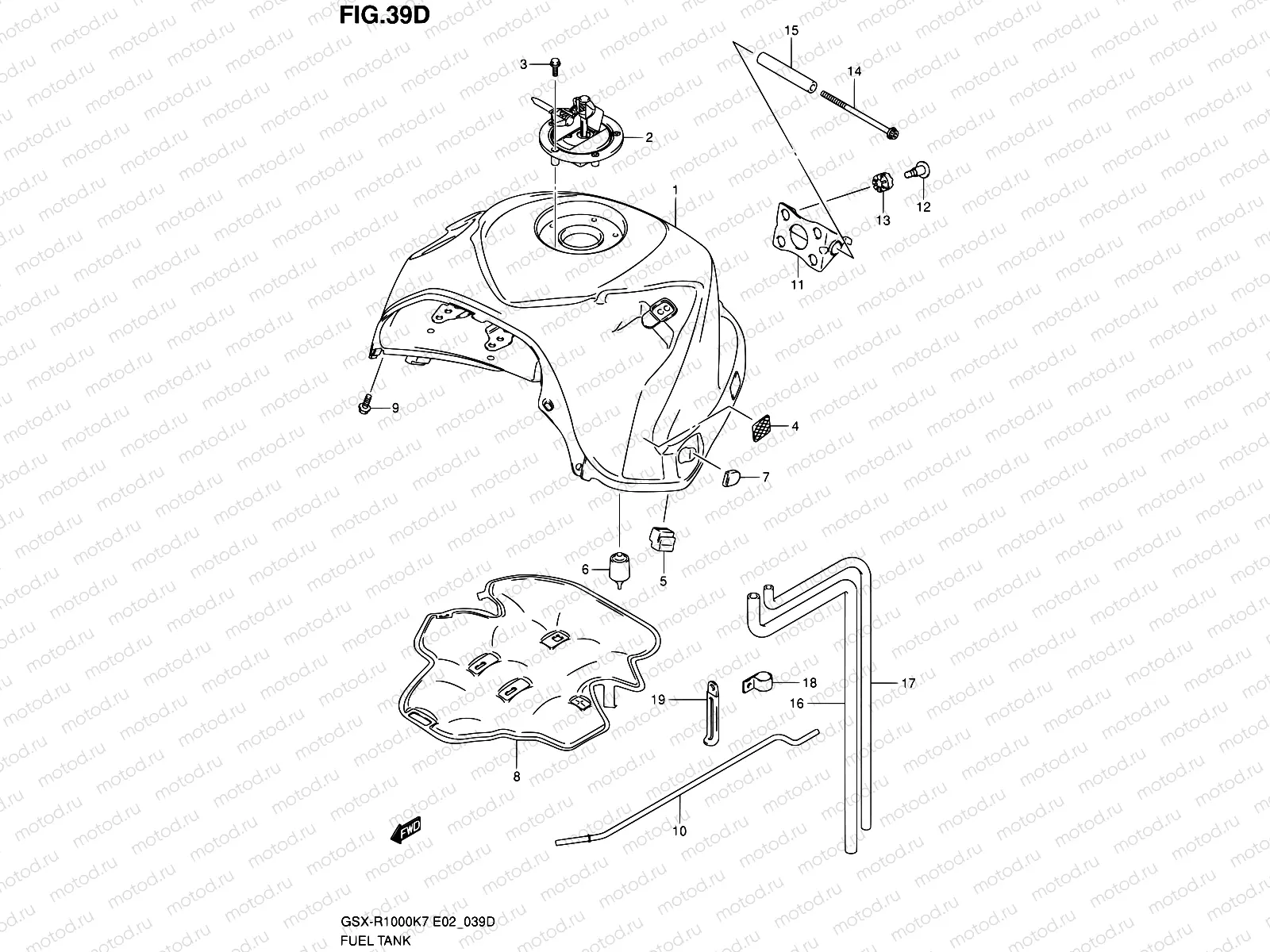 39D - FUEL TANK (GSX-R1000U2K8 E19)