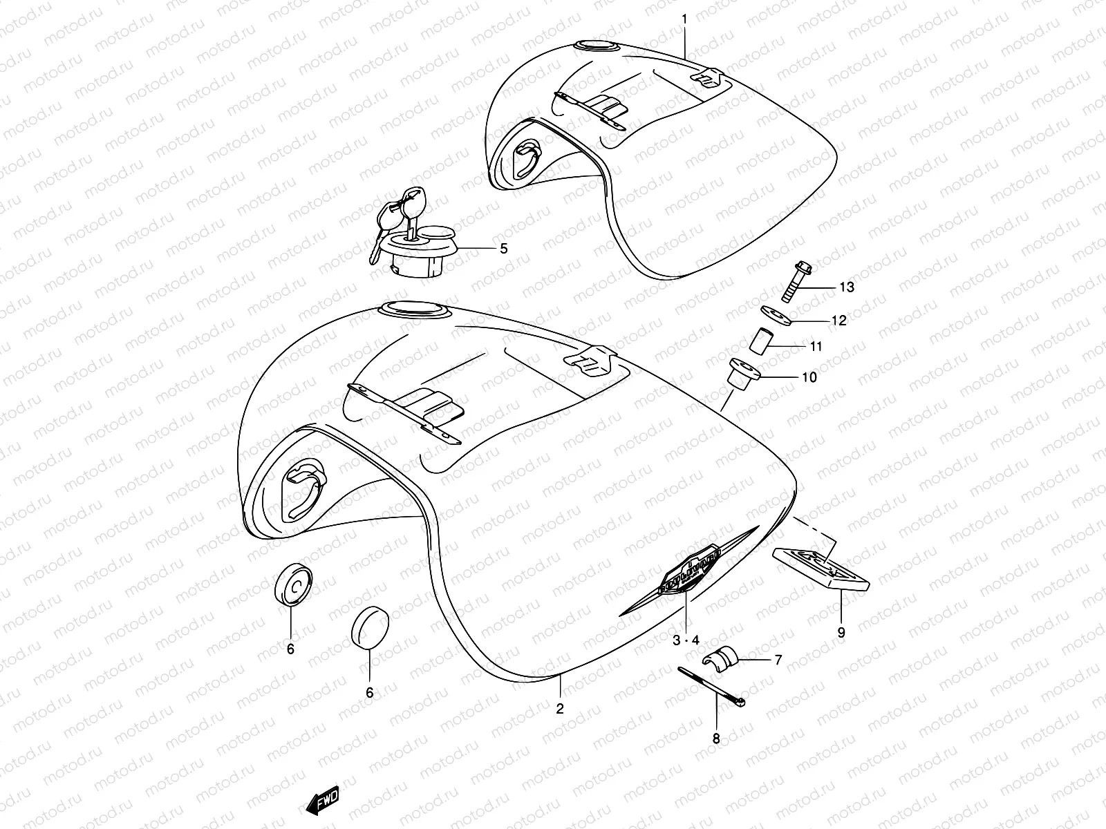 39D - FUEL TANK (MODEL K5)