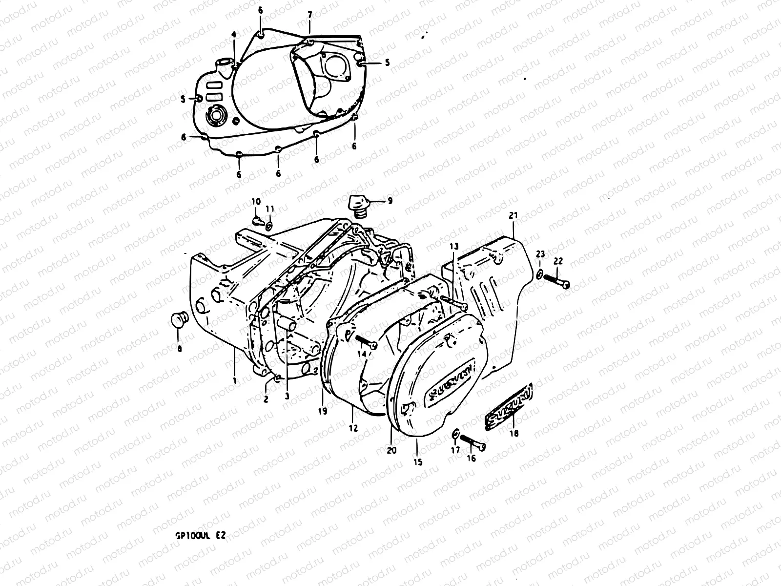 3A - CRANKCASE COVER (MODEL L)