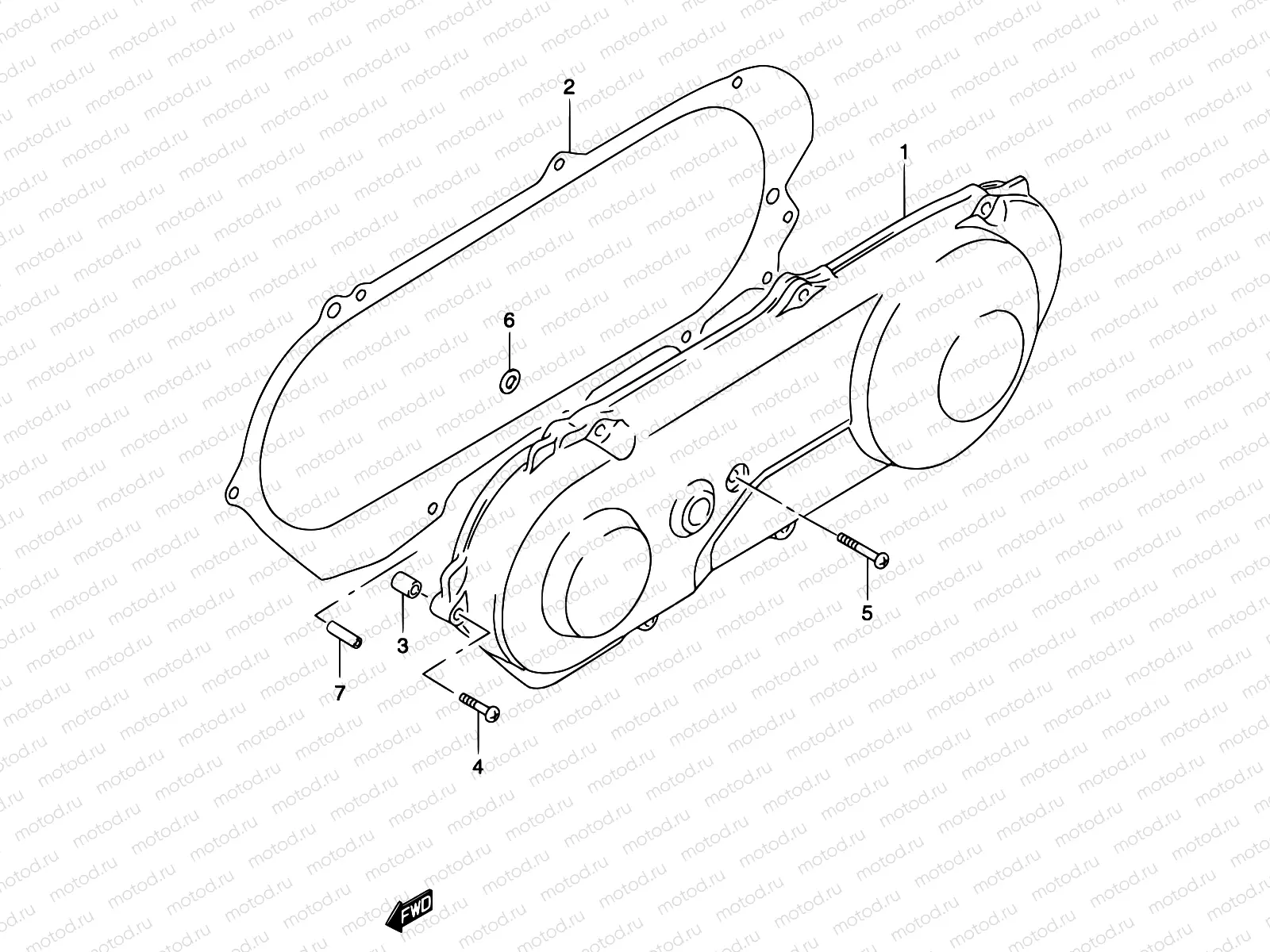 3A - CRANKCASE LH COVER (MODEL K3/K4)