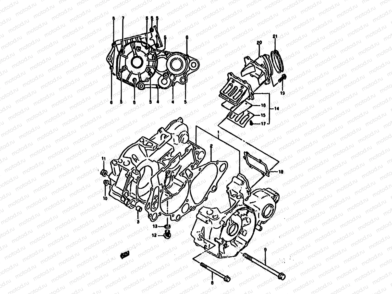 3A - CRANKCASE (MODEL R/S)