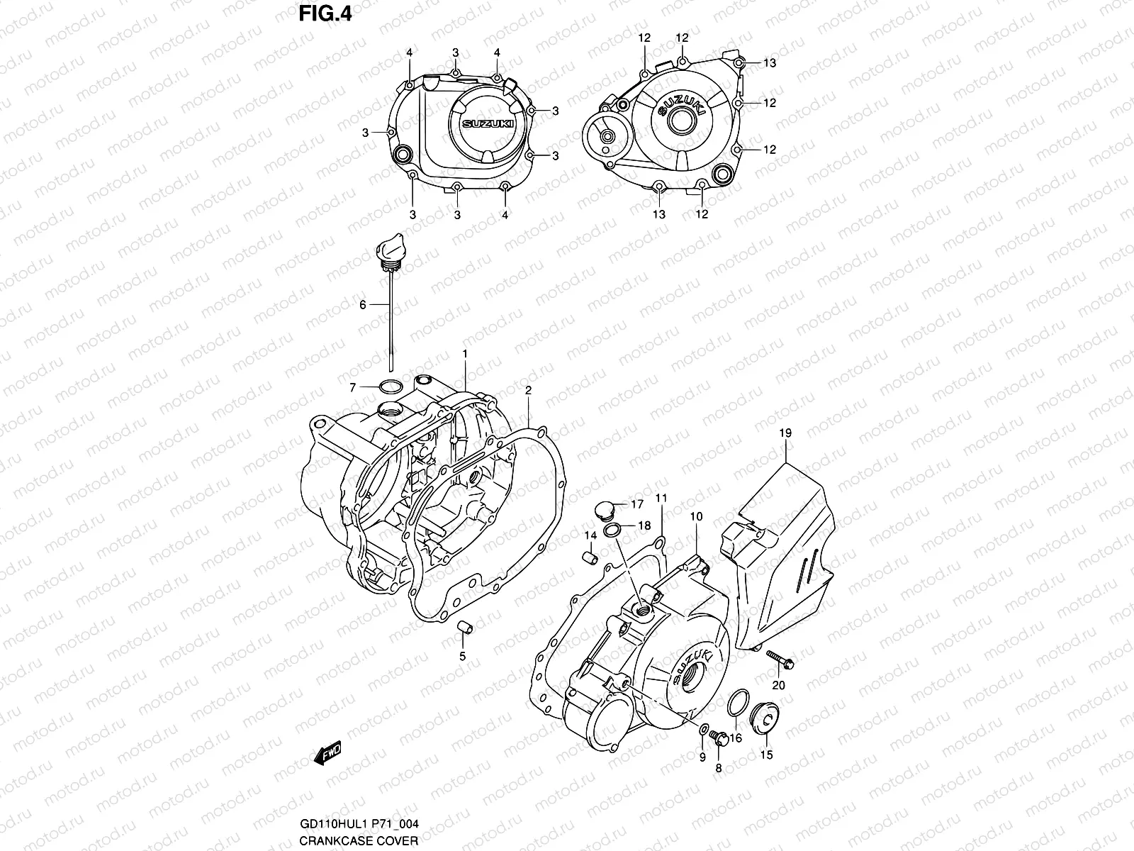 4 - CRANKCASE COVER