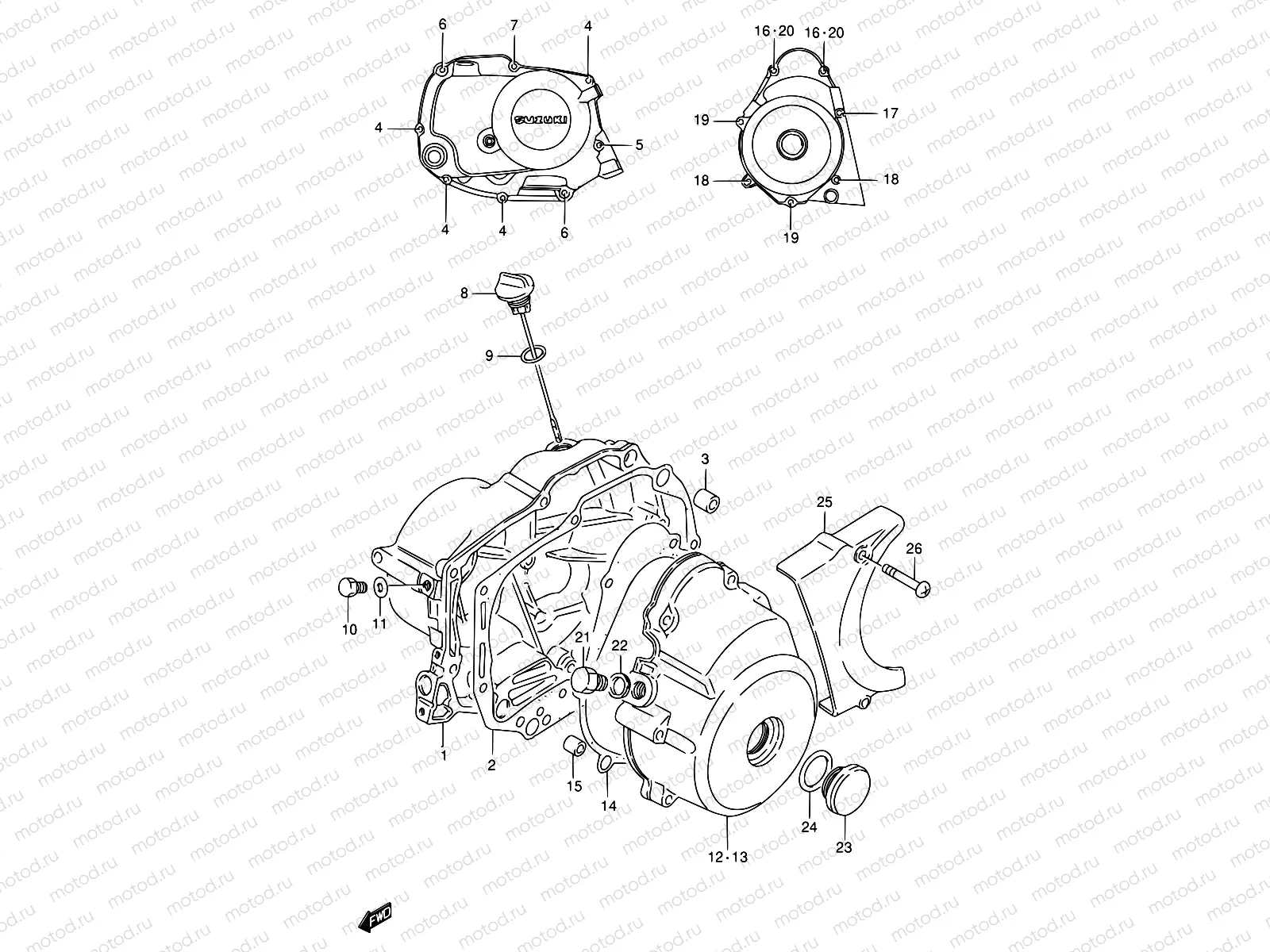 4 - CRANKCASE COVER
