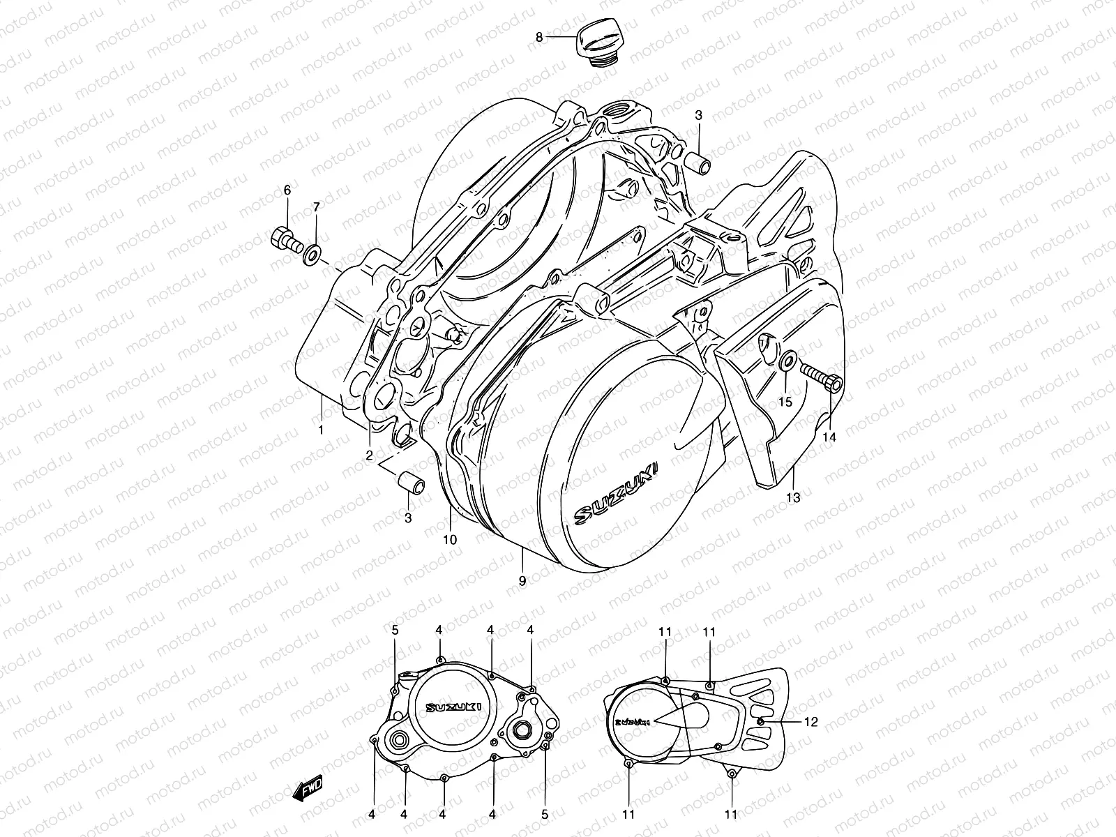 4 - CRANKCASE COVER