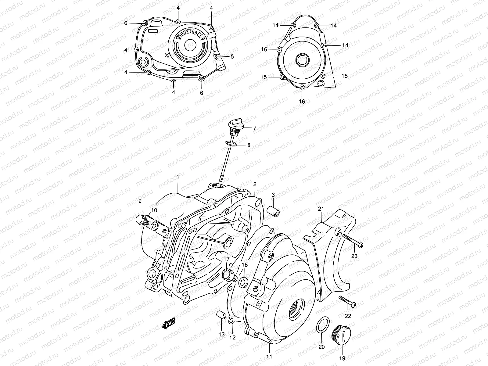4 - CRANKCASE COVER