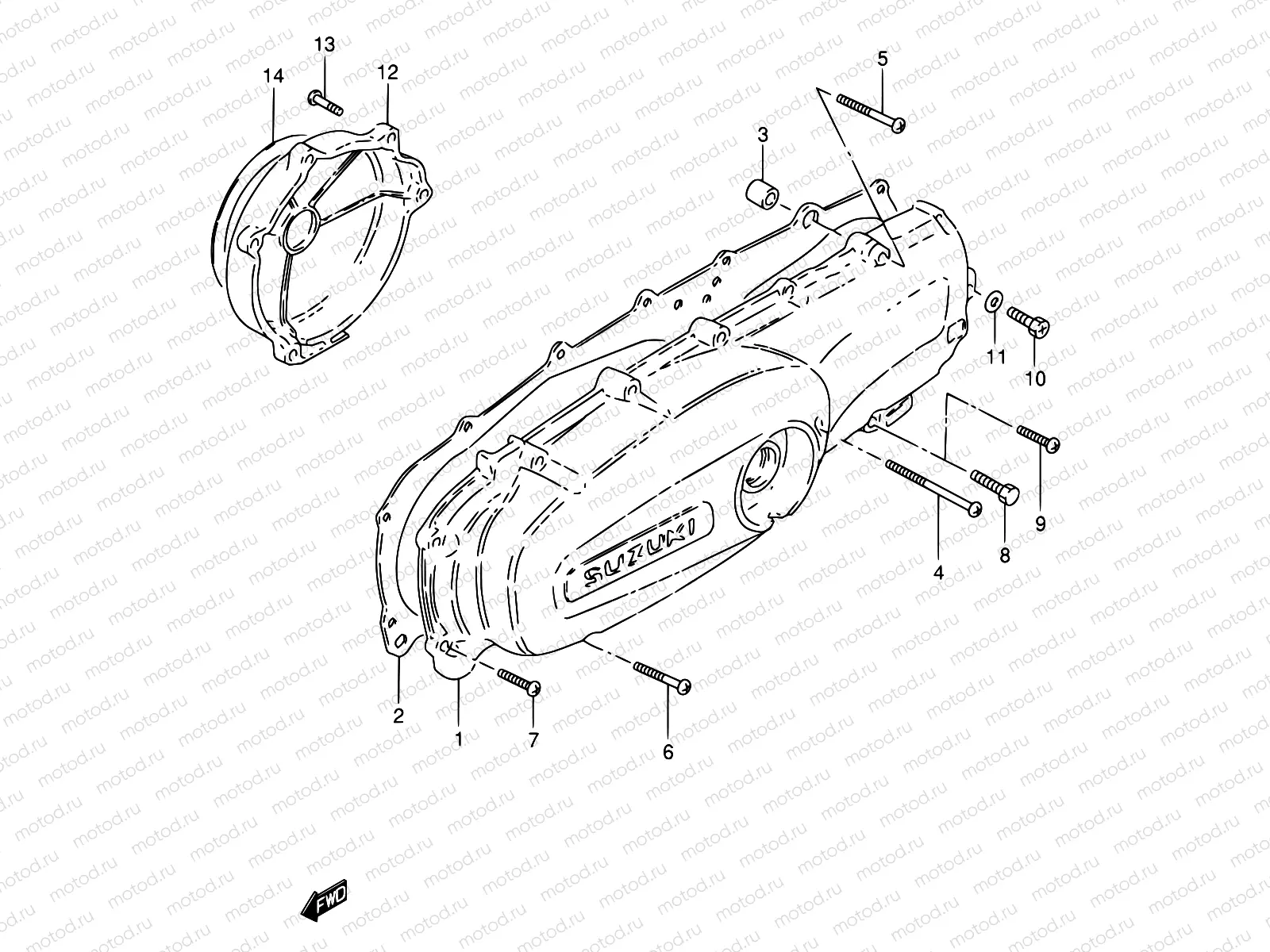 4 - CRANKCASE COVER