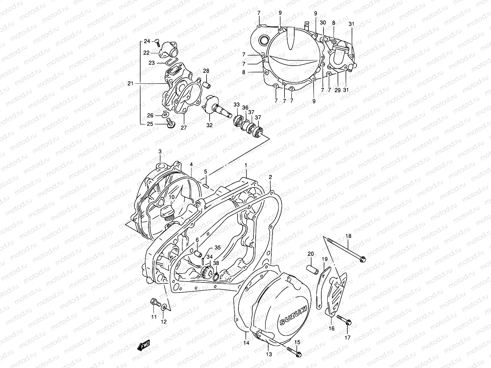 4 - CRANKCASE COVER