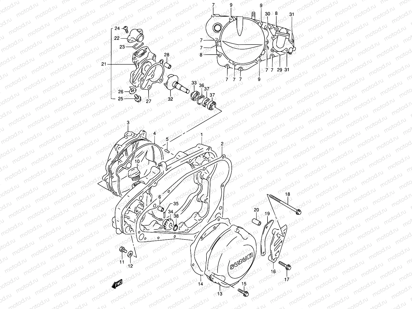 4 - CRANKCASE COVER