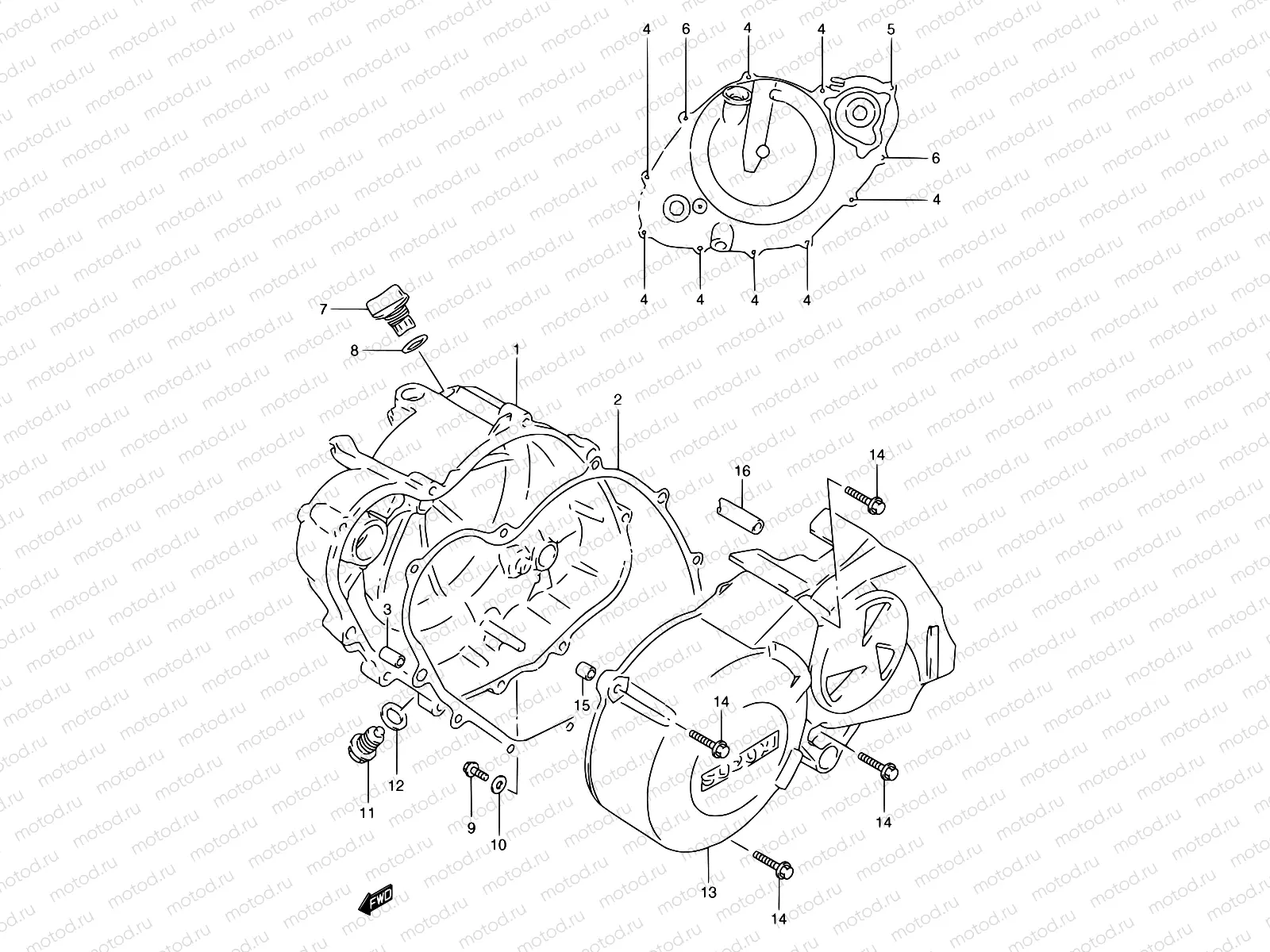 4 - CRANKCASE COVER