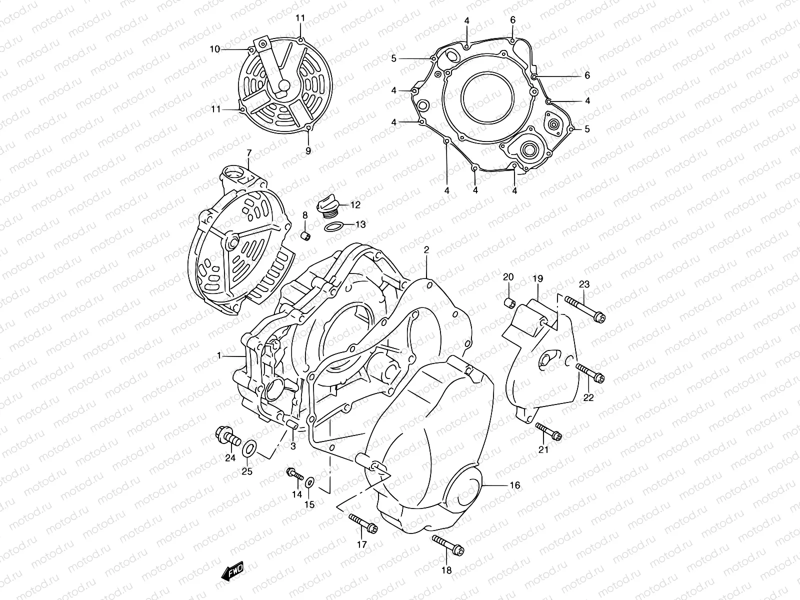 4 - CRANKCASE COVER