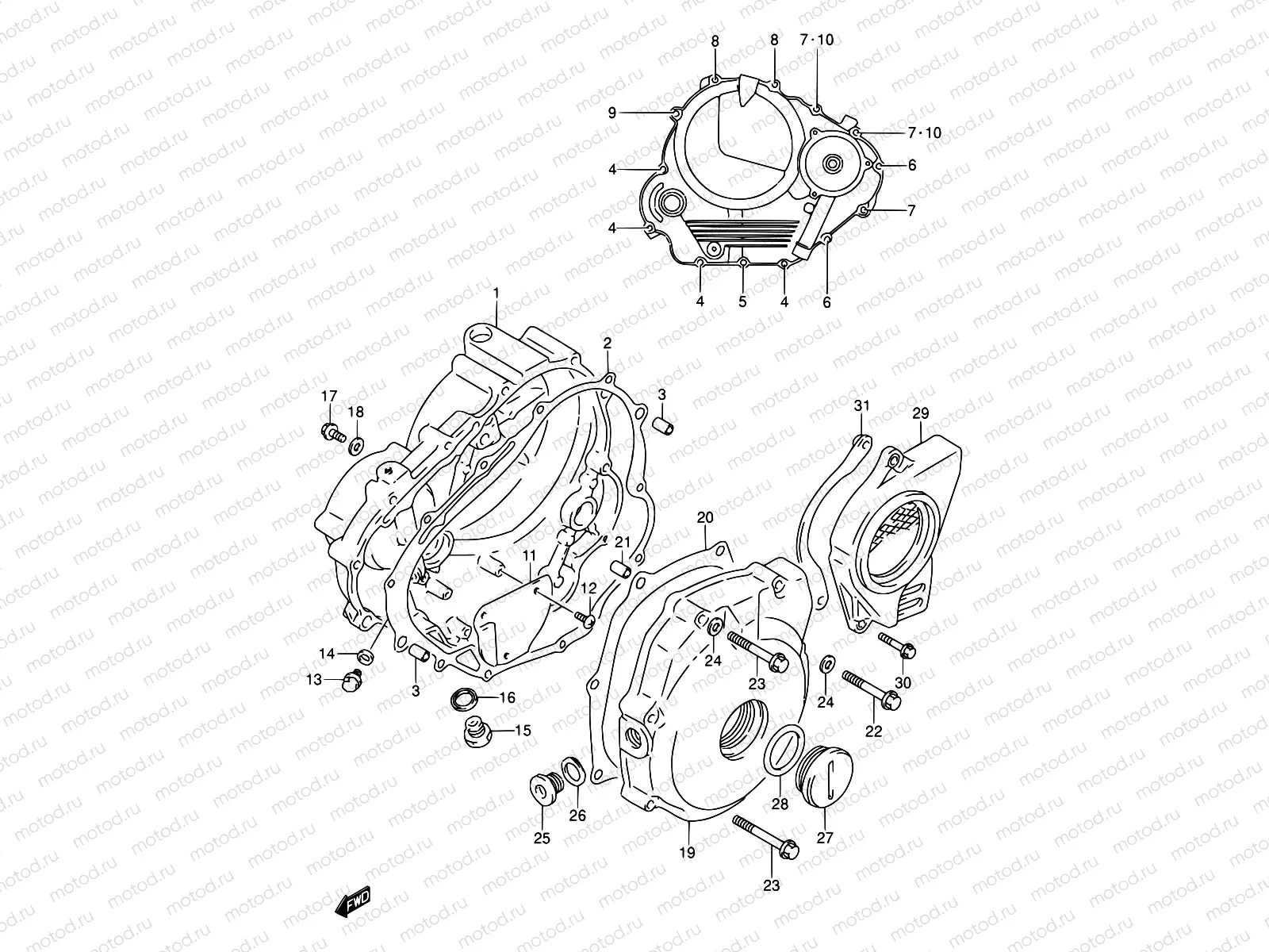 4 - CRANKCASE COVER