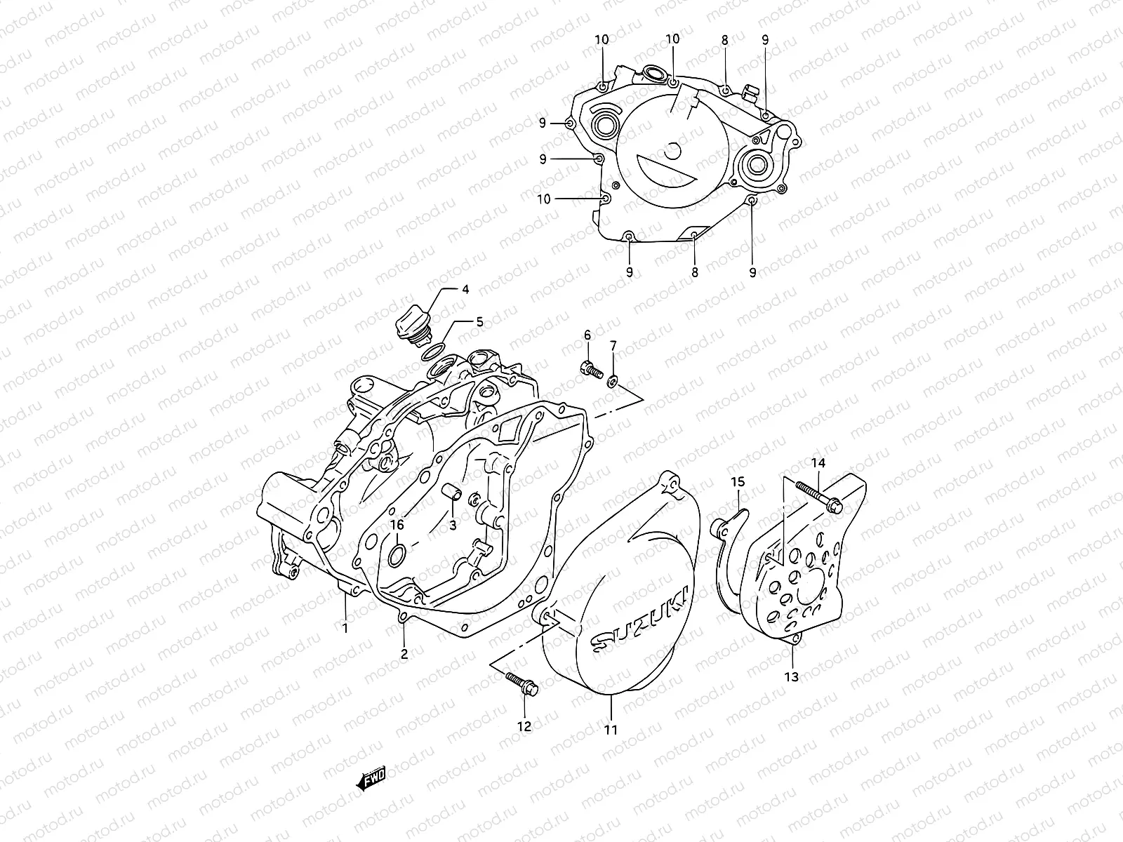 4 - CRANKCASE COVER